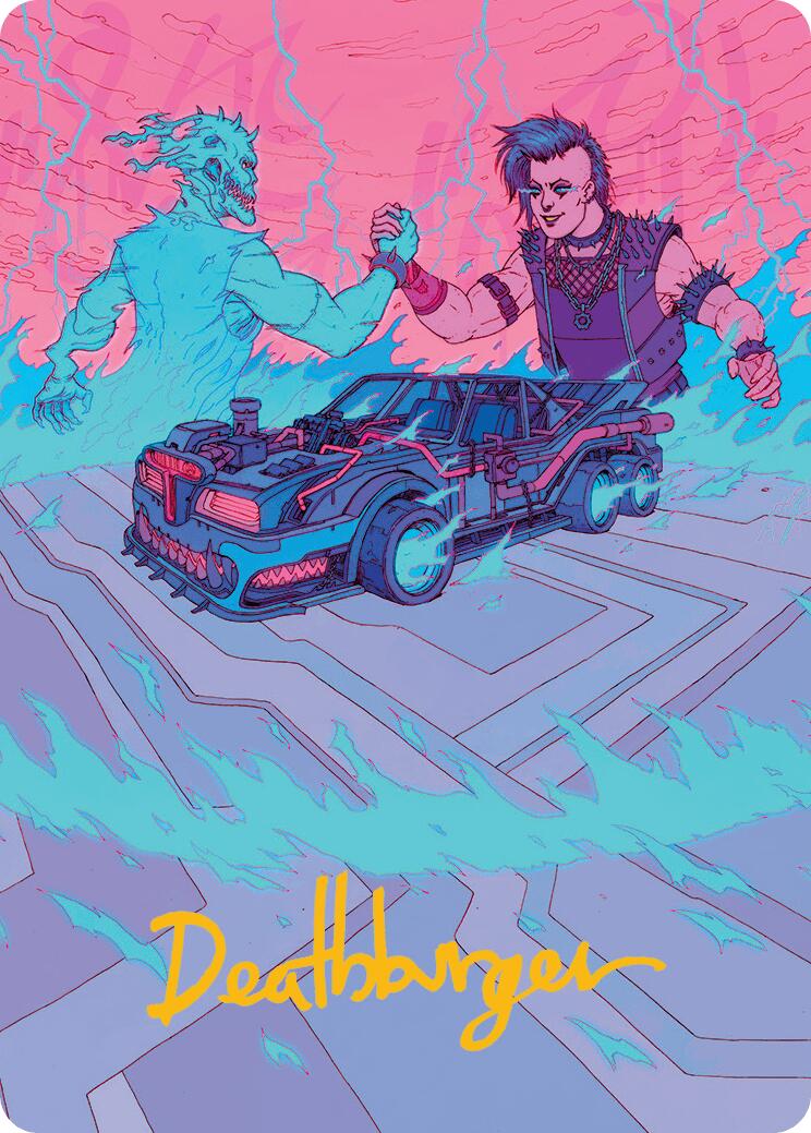 Demonic Junker Art Card (Gold-Stamped Signature) Aetherdrift Art Series、mySite、waistdrama