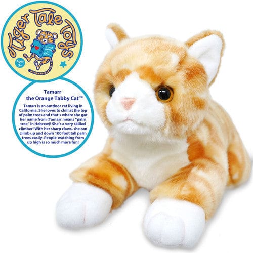 Tamarr the Orange Tabby Cat | 10 Inch Stuffed Animal Plush、mySite、g9winljtr