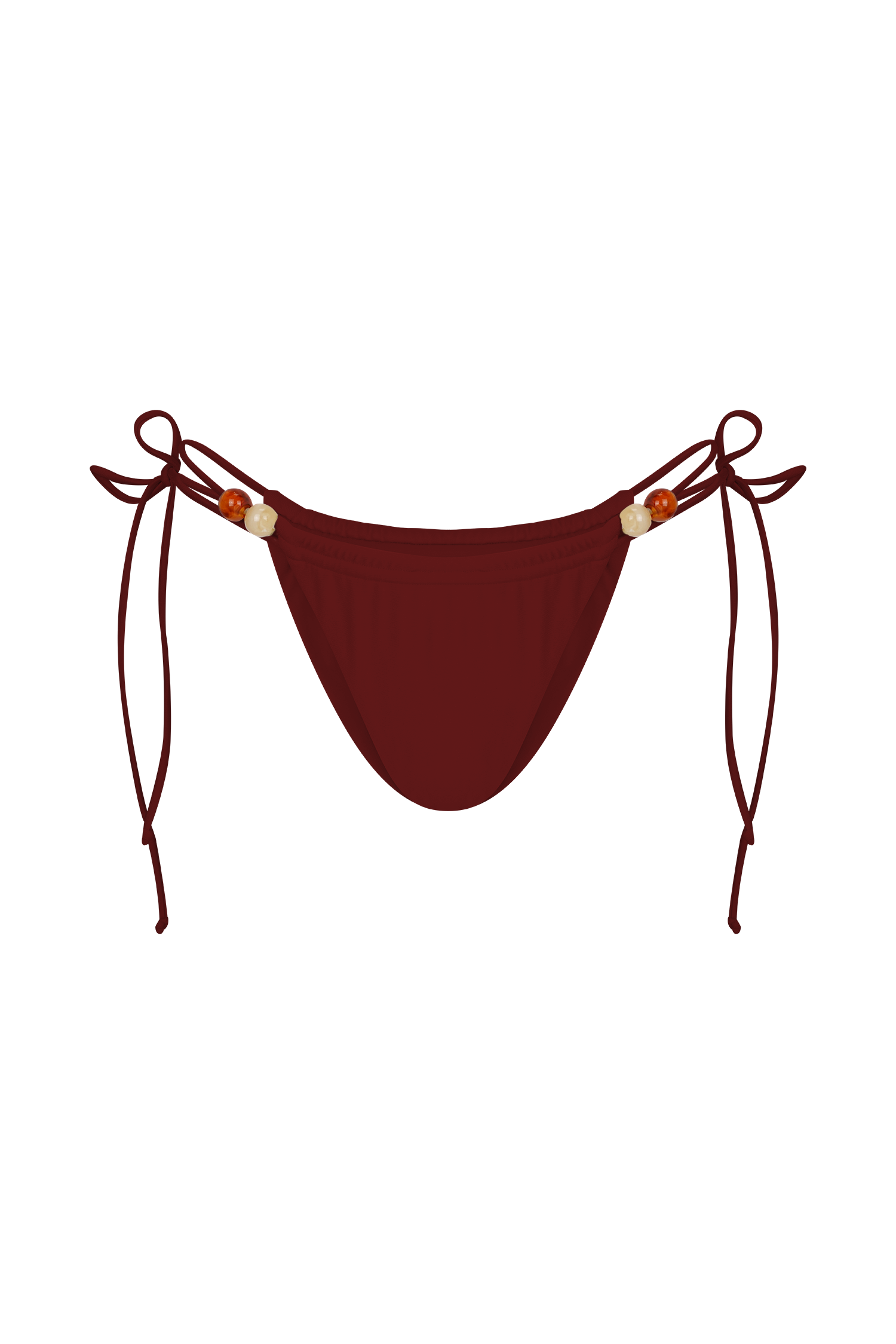 Memphis Beaded Bikini Bottom - Wine、mySite、solidvoid
