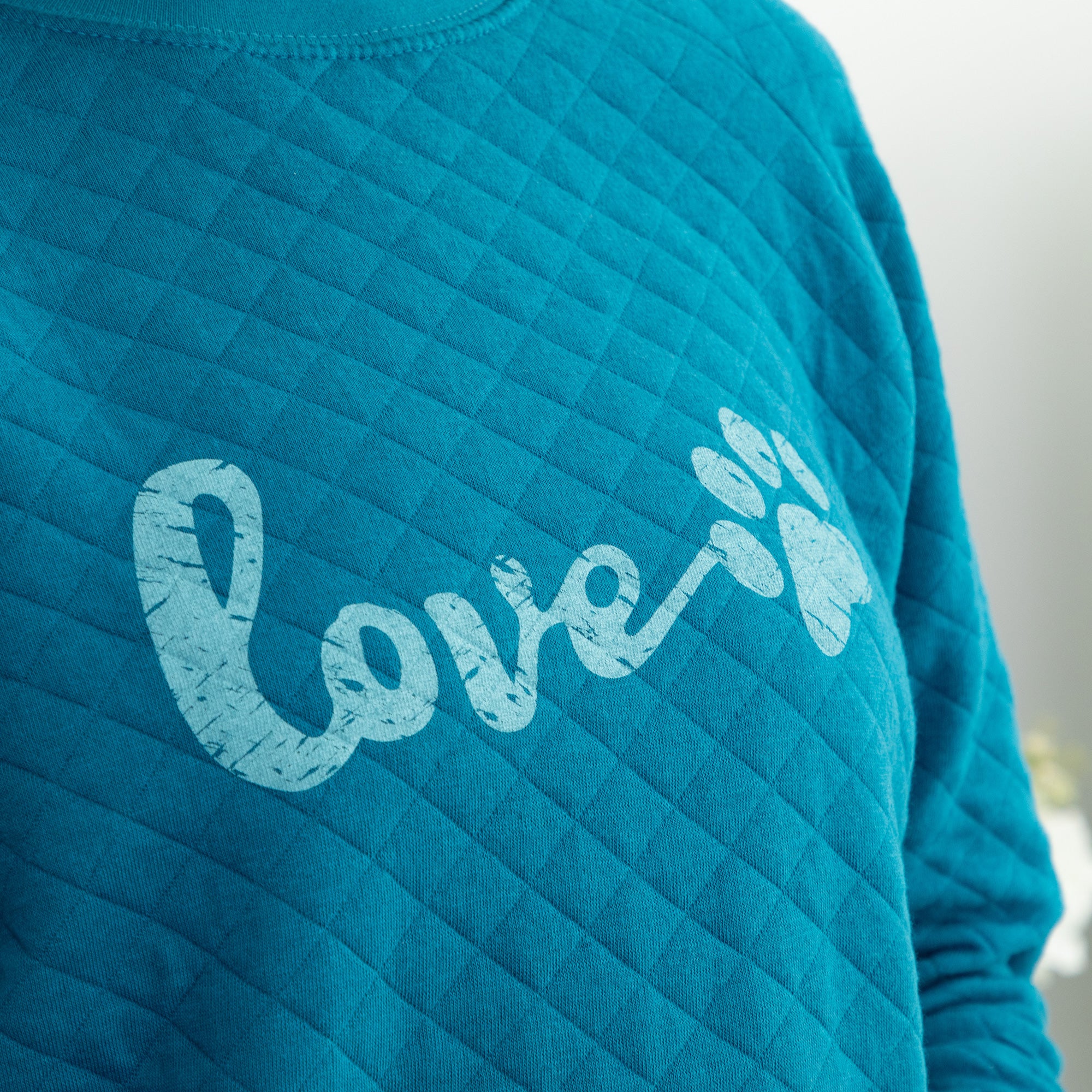 Quilted Love Paw Crewneck Sweatshirt、mySite、camillekostekn