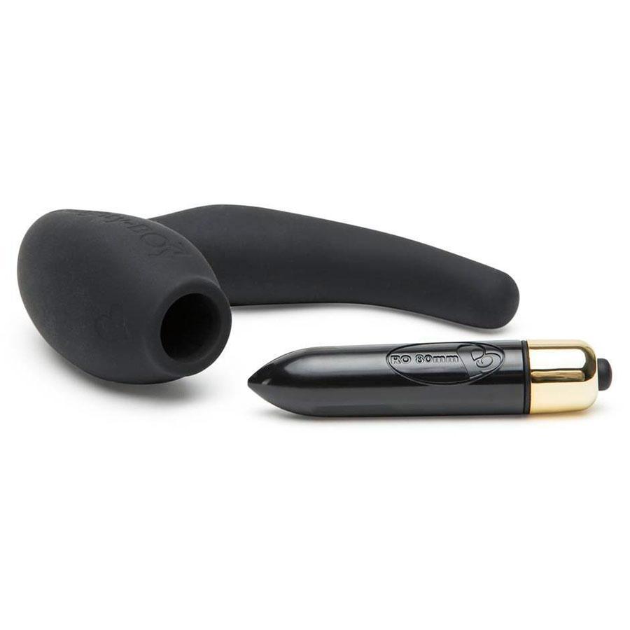 Rocks Off Naughty Boy Vibrating Black Prostate Massager & Perineum Stimulator、mySite、bottomscart