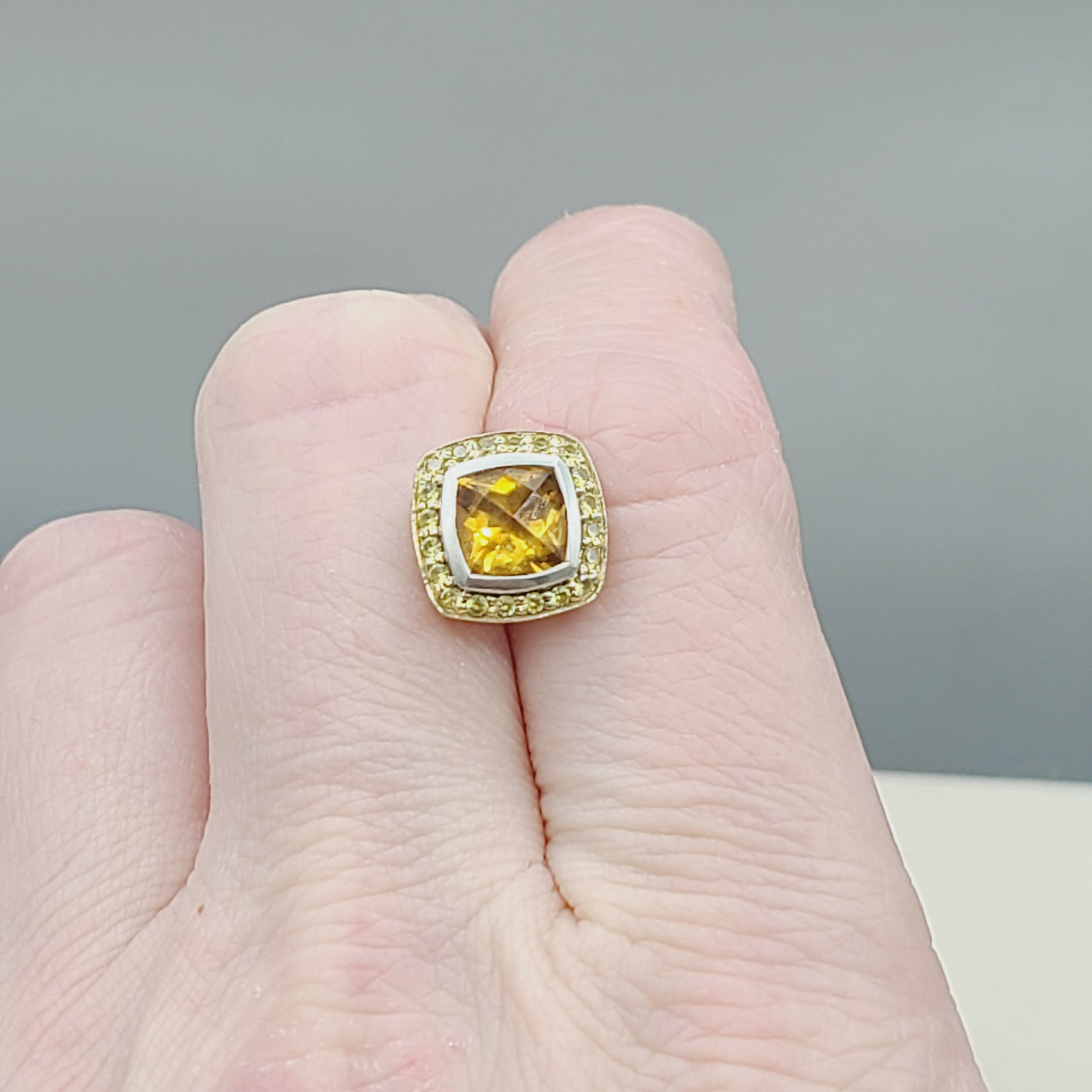 David Yurman Albion Candy Earrings Citrine & Yellow Sapphire、mySite、hinf8tx79