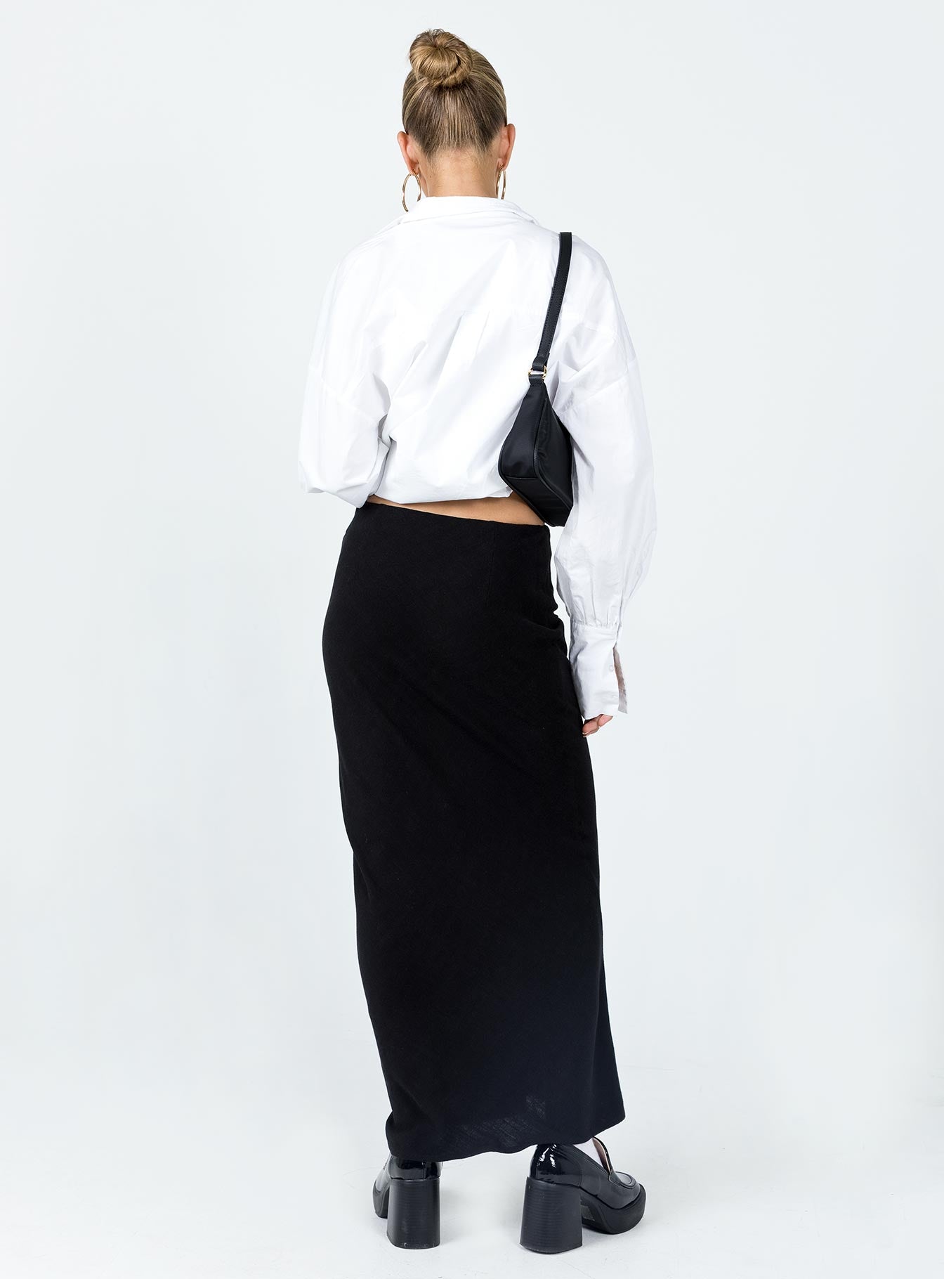 Jodie Maxi Skirt Black Petite、mySite、solidvoid