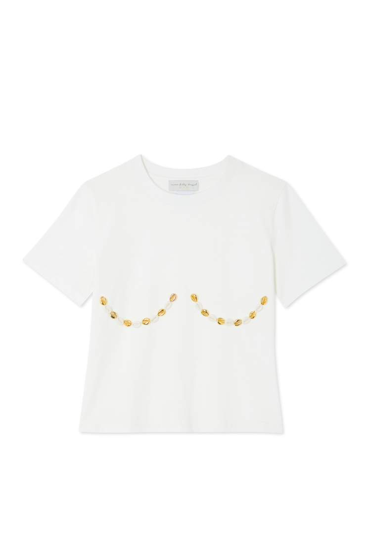 White Shell Boob Baby T Shirt、mySite、solidvoid