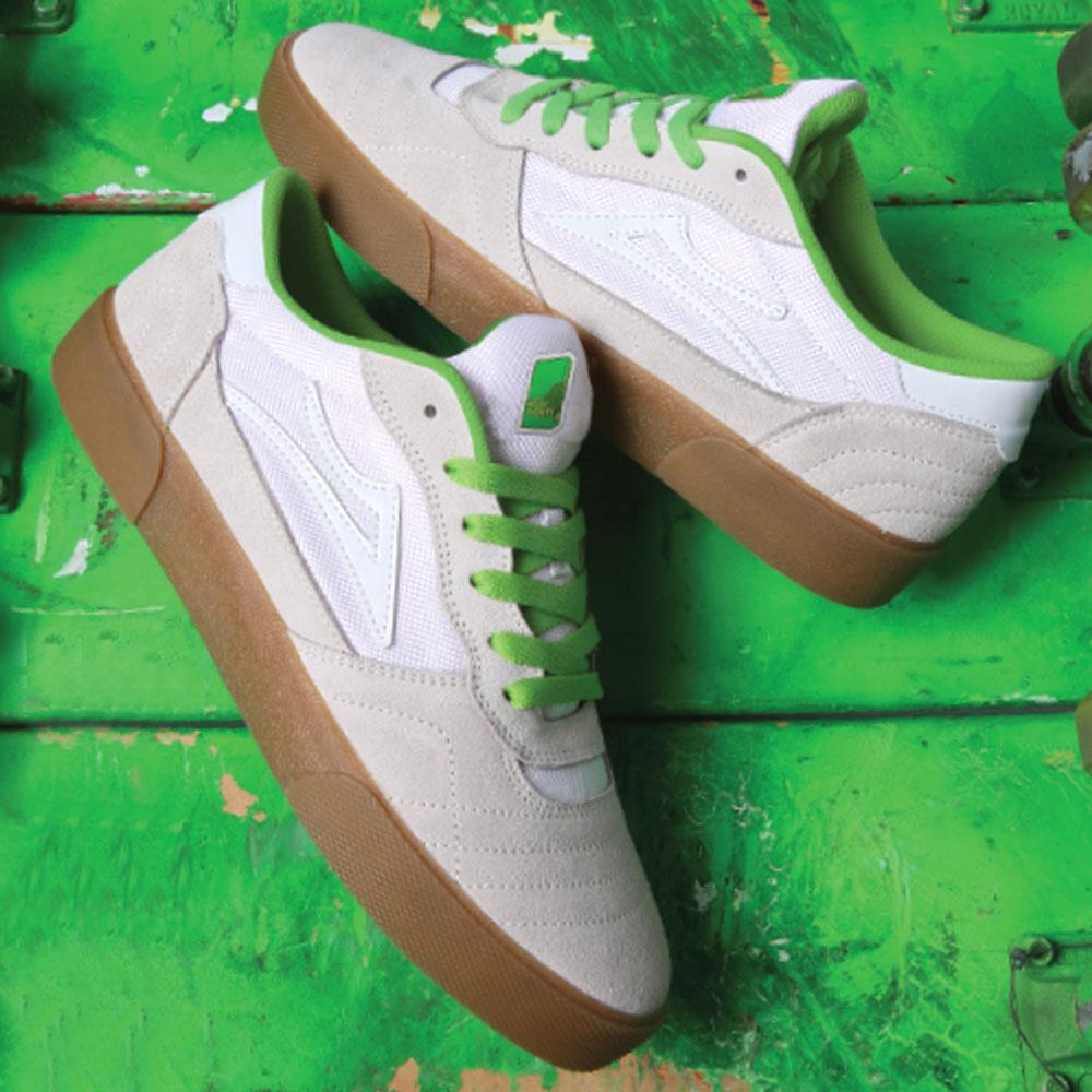  Lakai x Yeah Right Cambridge - White/UV Green Suede、mySite、merchandisen