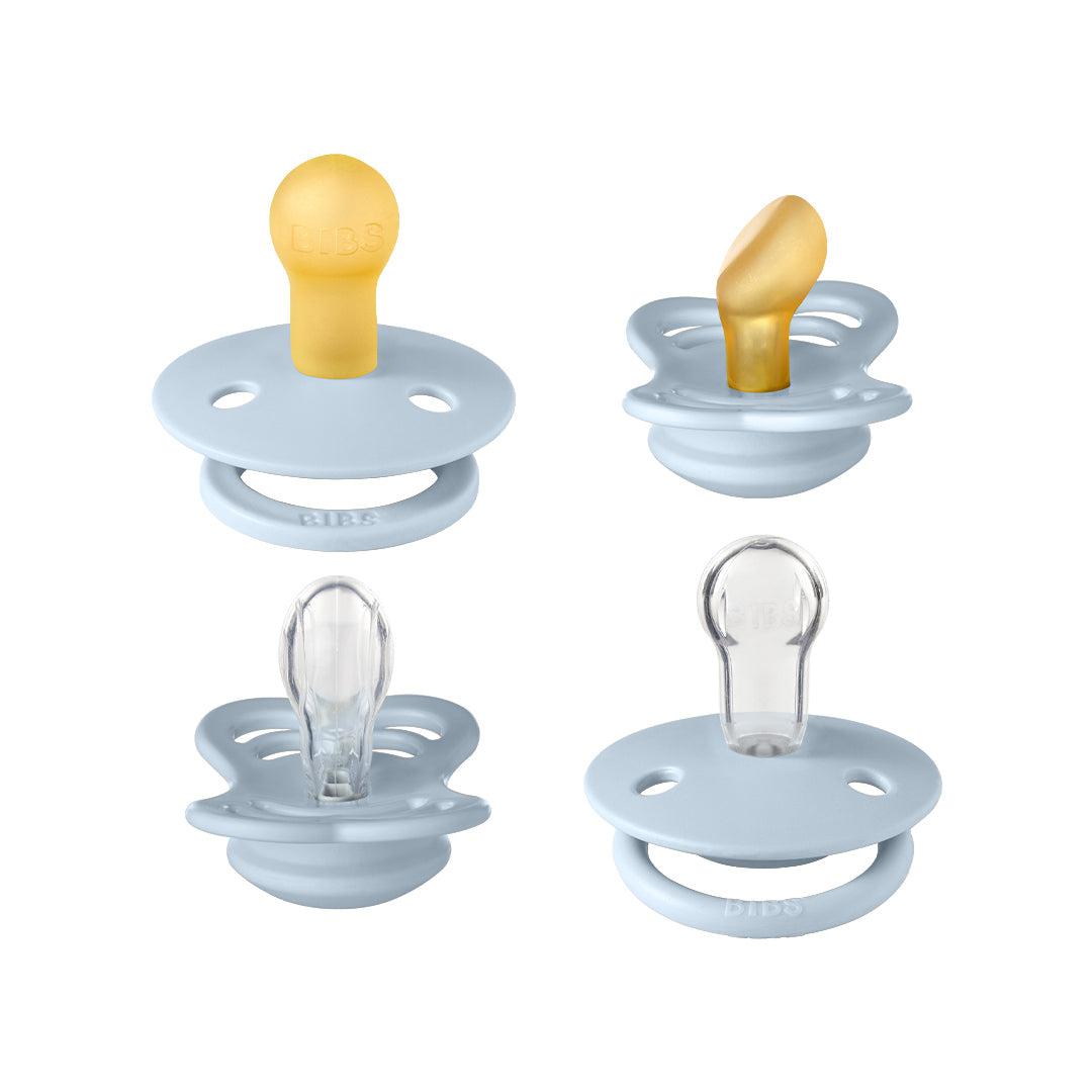  BIBS Try-It Mixed Pacifier Collection - Baby Blue - 4 Pack、mySite、merchandisen
