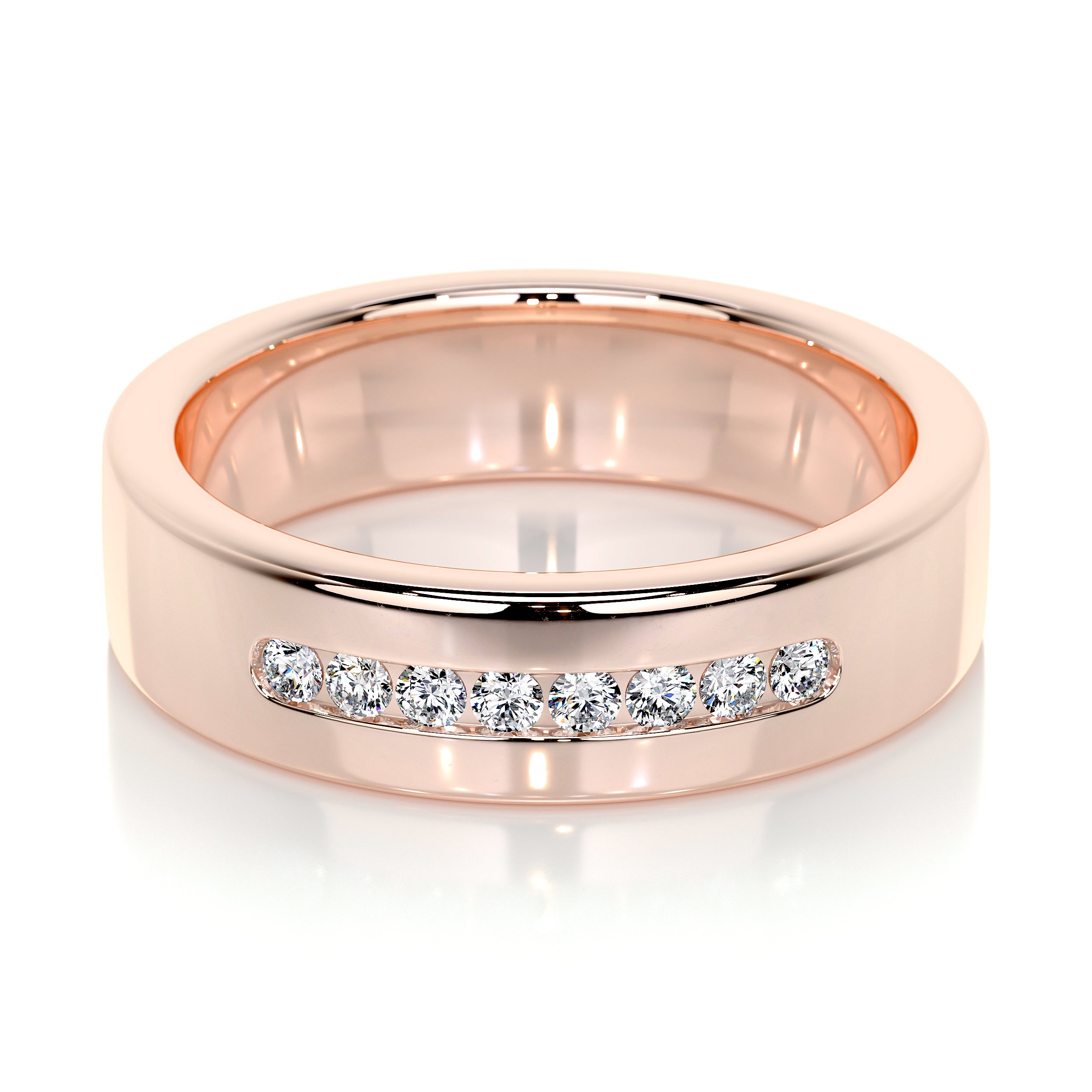 Nicky Wedding Band (0.20 Carat) -14K Rose Gold、mySite、hinf8tx79