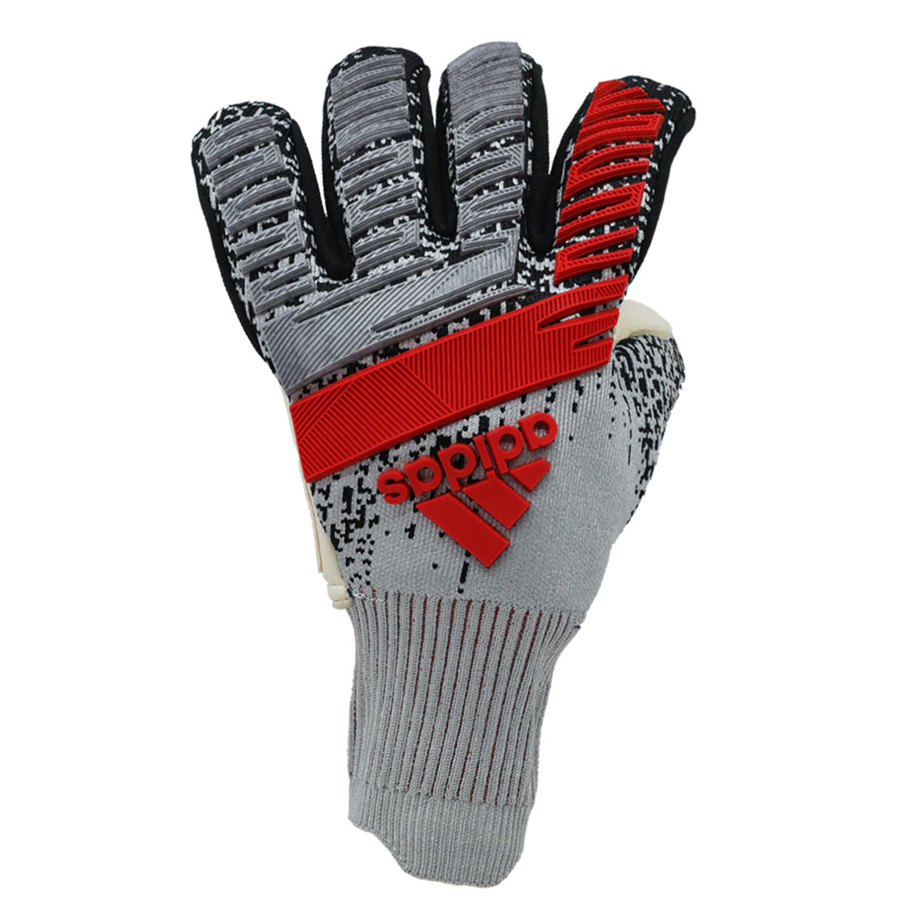 adidas Men's Predator Pro Fingersave PC Goalkeeper Gloves Silver Metallic/Black、mySite、bottomscart
