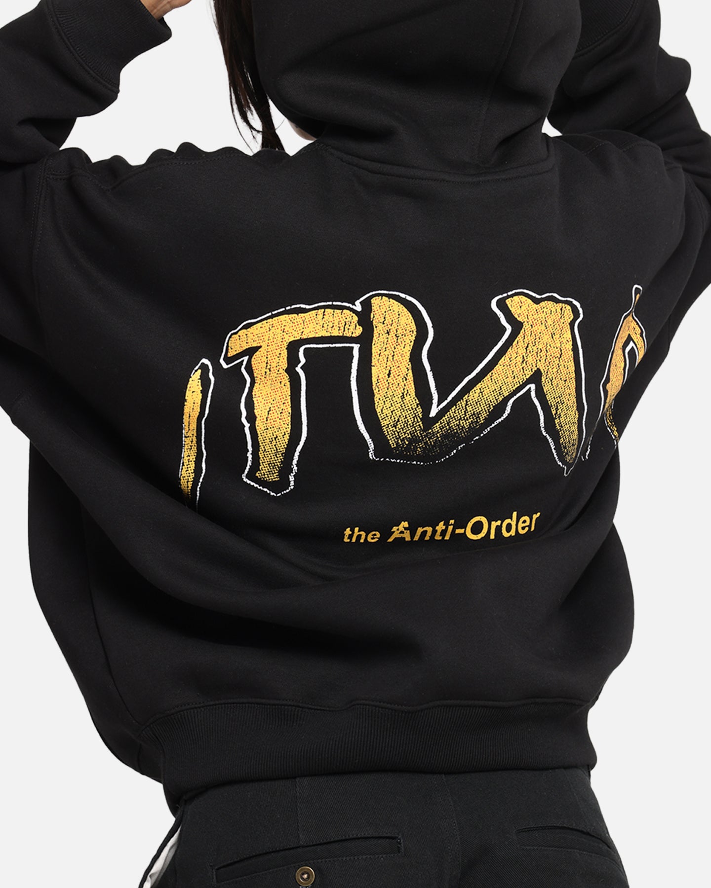 The Anti Order Anti Collegate Boxy Hoodie Black、mySite、zt4zffjzw