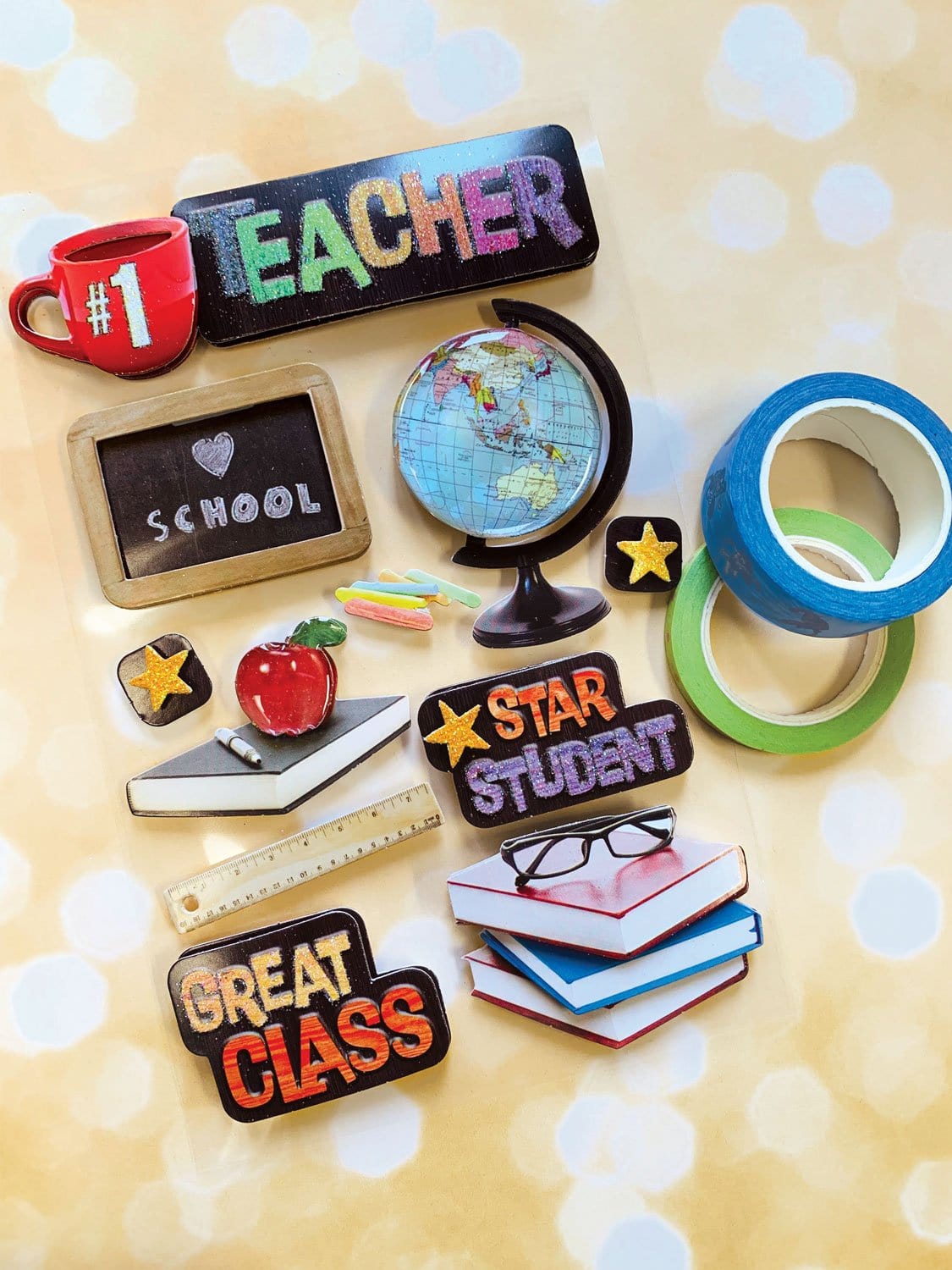  Scrapbook Stickers - 3D Teacher、mySite、ghnorth