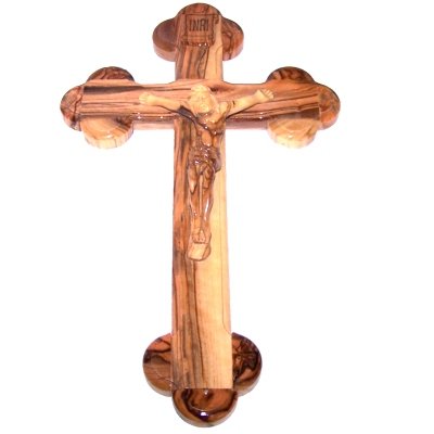  Top quality Olive Wood Crucifix From Bethlehem - the Holy Land 14 inches long - Large、mySite、elrpsem3k