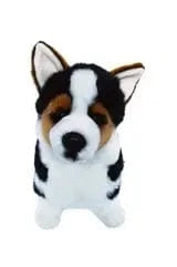 Tri-Color Plush Welsh Corgi Large Soft Cuddle Buddy、mySite、g9winljtr