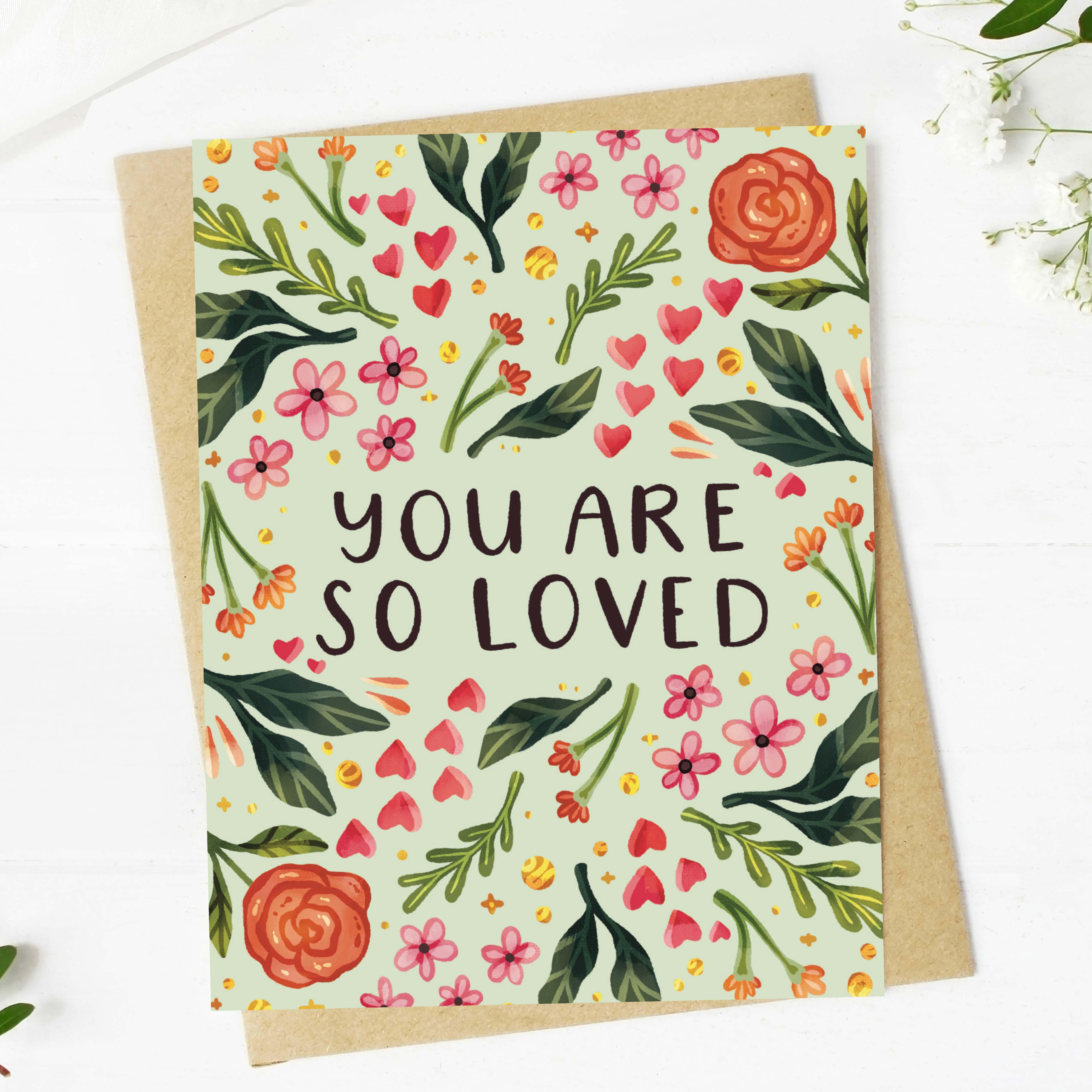  You are so loved Inspirational Greeting Card、mySite、ghnorth