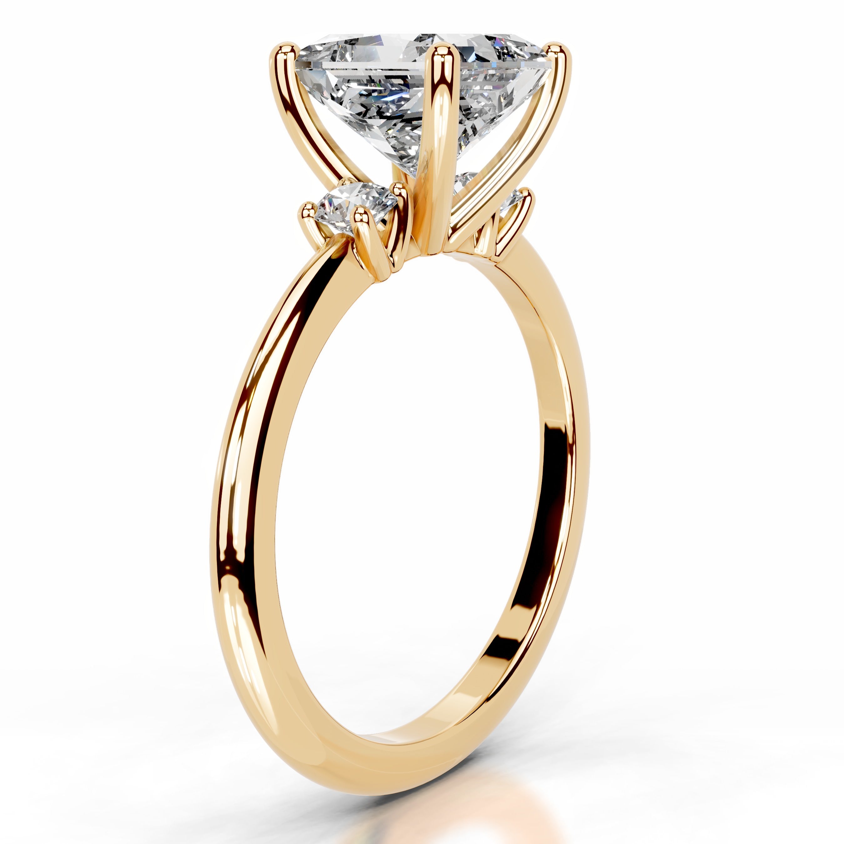 Blanca Lab Grown Diamond Ring - 18K Yellow Gold、mySite、hinf8tx79