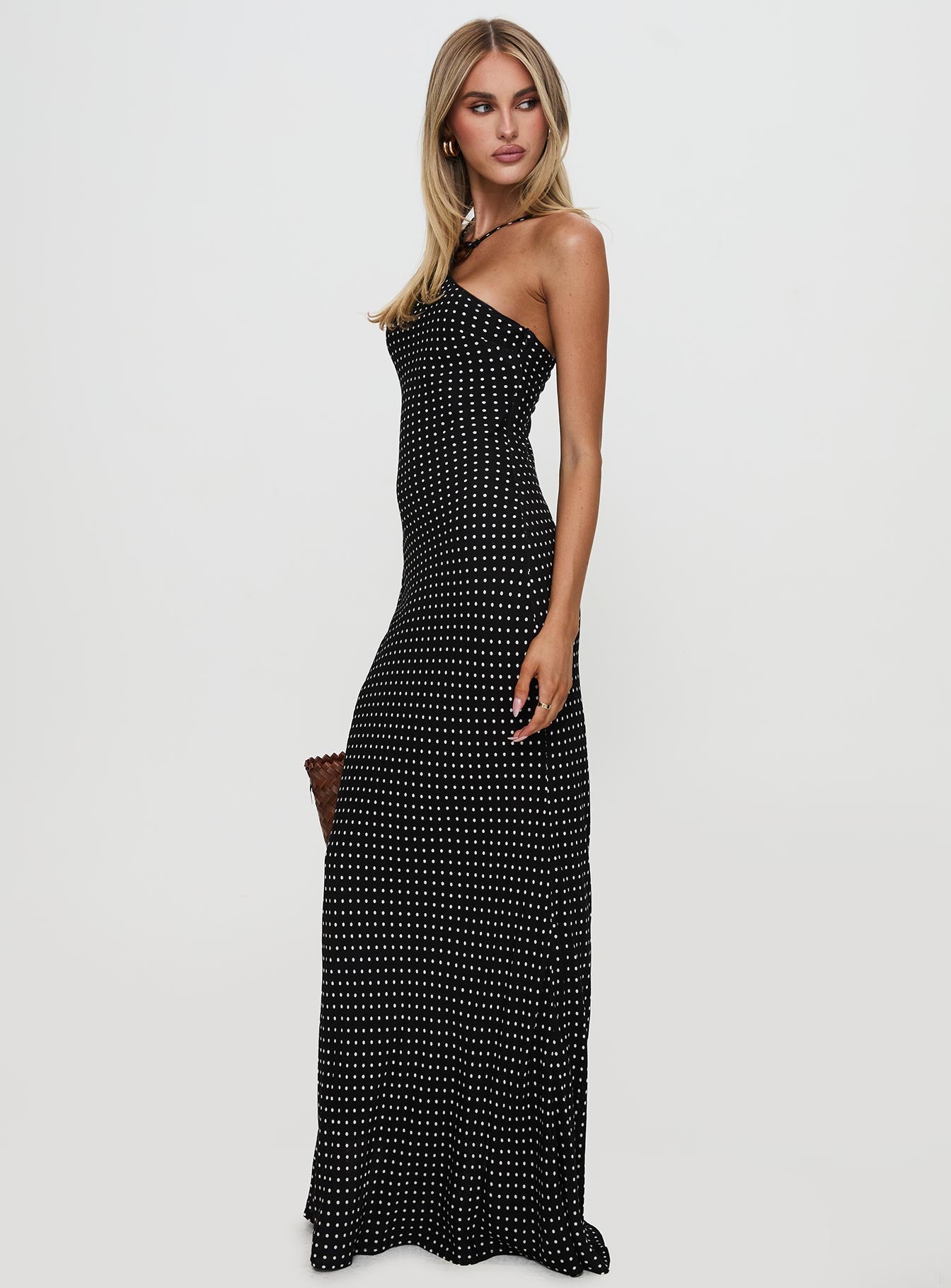 Evyn Halter Maxi Dress Polka Dot、mySite、solidvoid