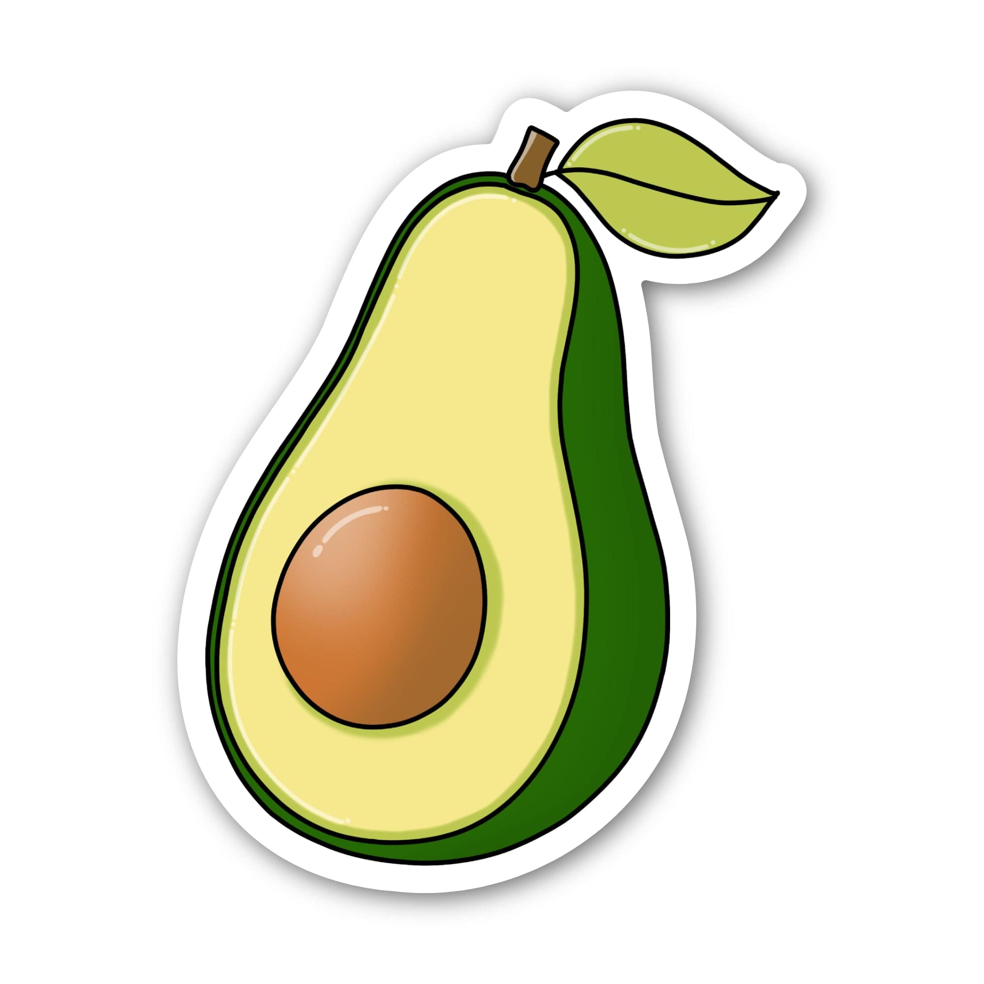  Avocado Half Sticker、mySite、elrpsem3k