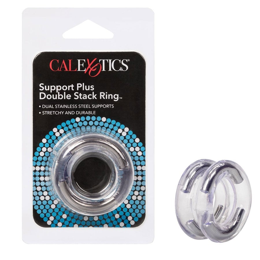 Clear Support Plus Double Stack Cock Ring by Cal Exotics、mySite、bottomscart