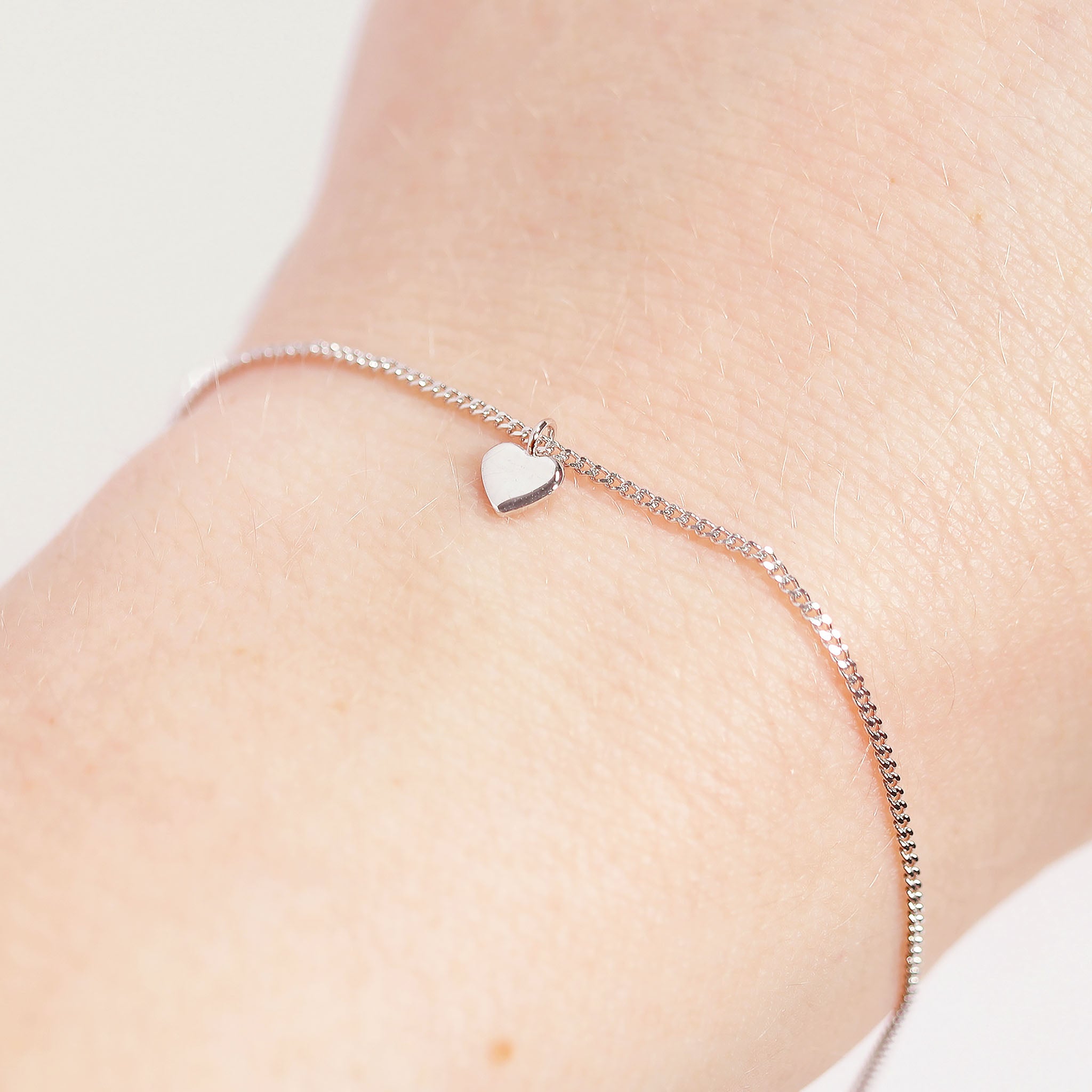 Permanent Jewelry .925 Sterling Silver Heart Charm / PMJ3004、mySite、dreamappss