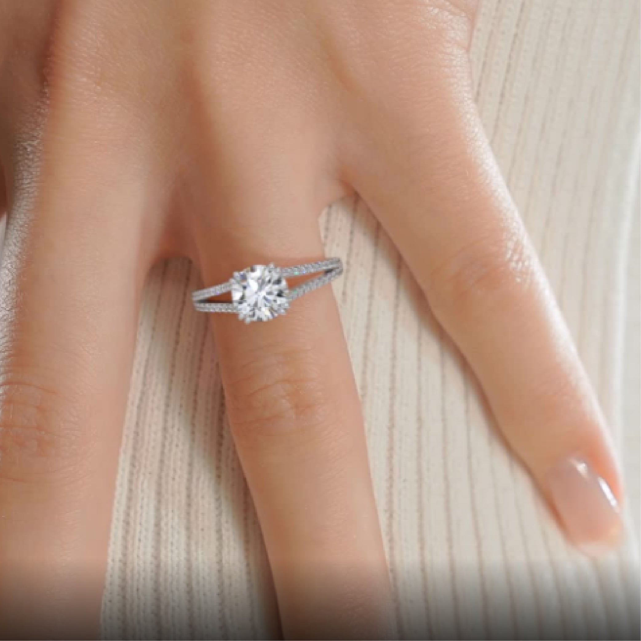 Evelyn Diamond Engagement Ring -14K White Gold、mySite、hinf8tx79