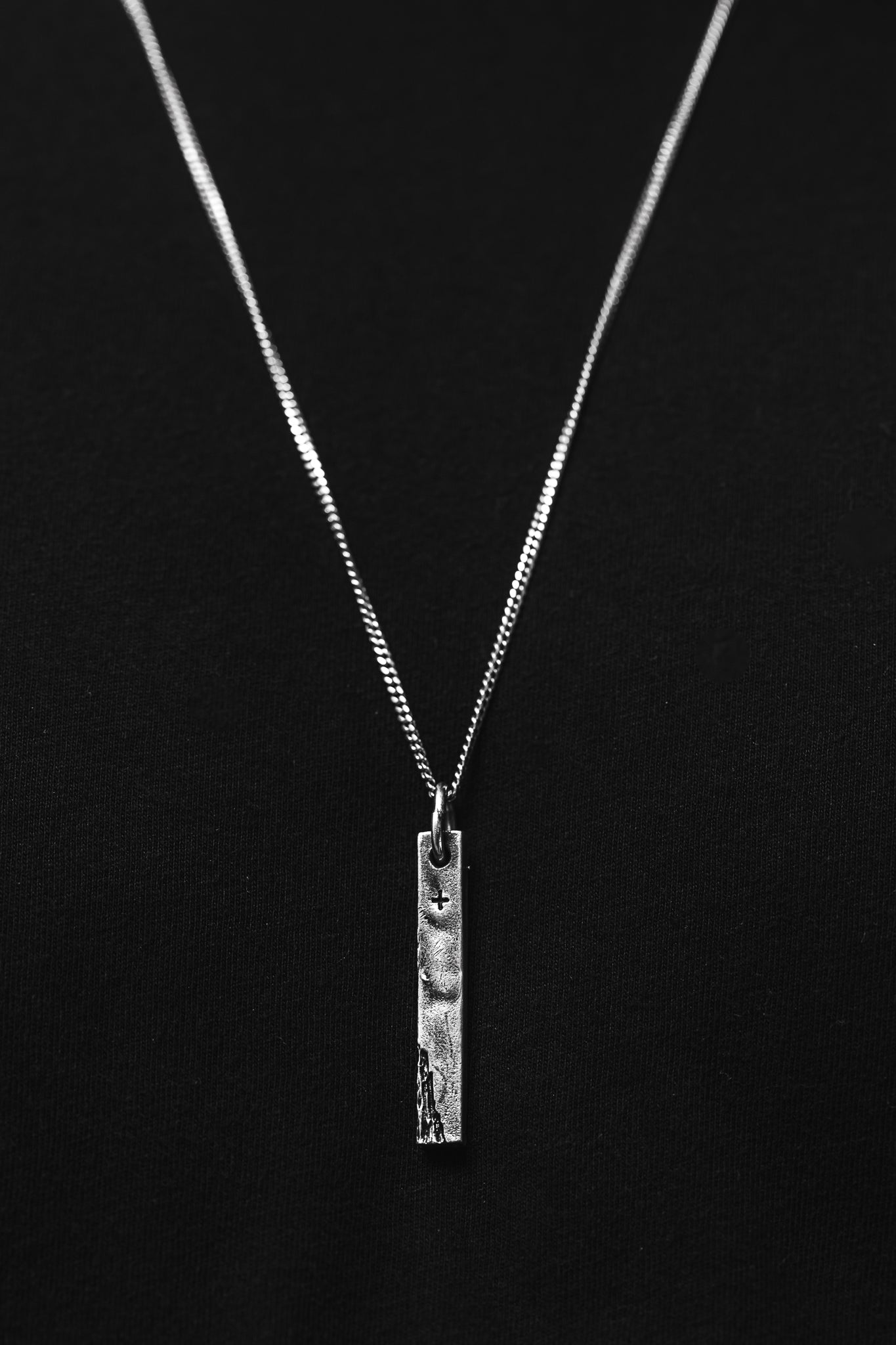  Stripped Bar Pendant in Silver、mySite、merchandisen
