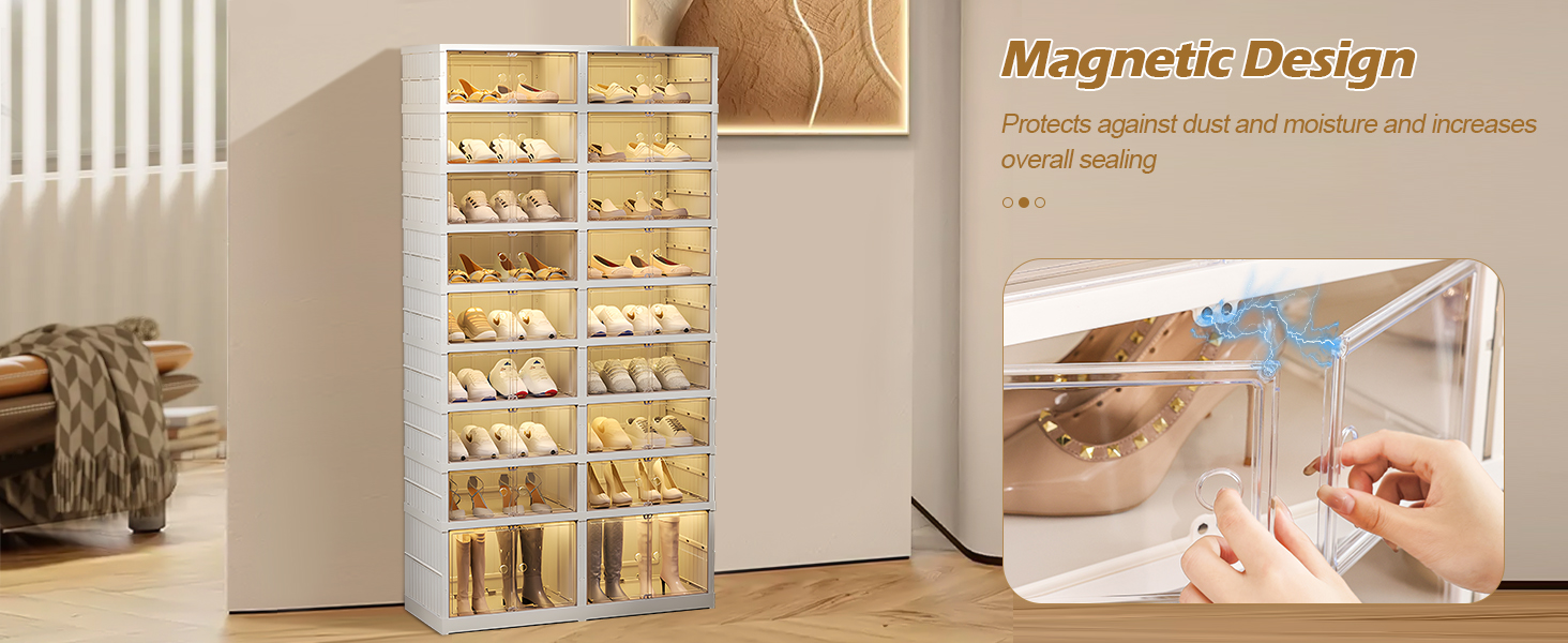 collapsible shoe storage organizer