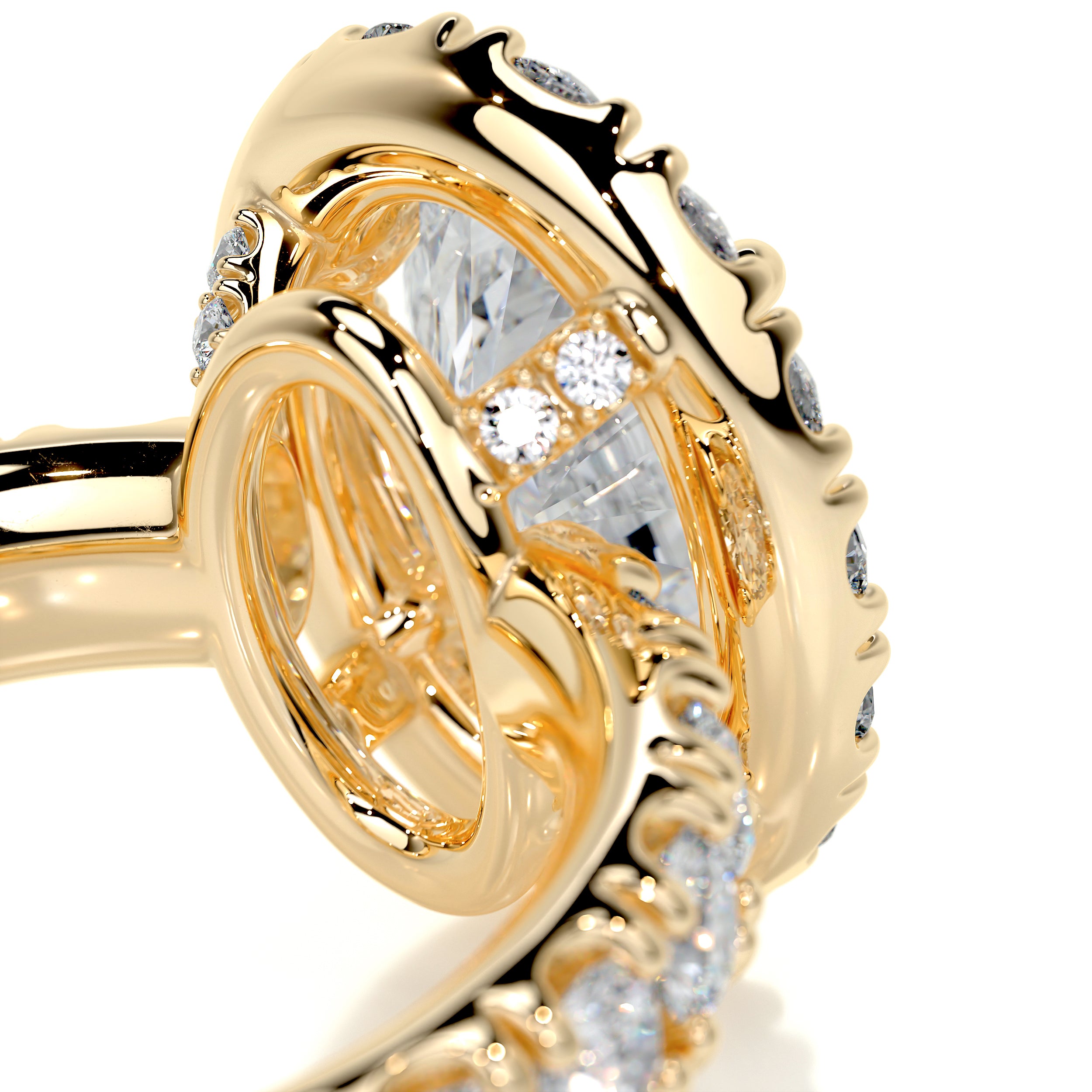 Maya Diamond Engagement Ring -18K Yellow Gold、mySite、hinf8tx79