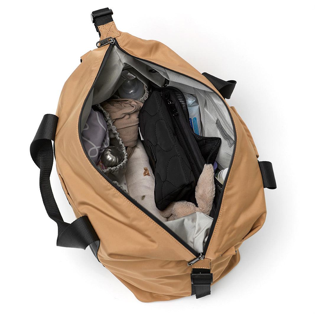  Finnson Ida Eco Holdall/ Hospital Bag With Changing Mat - Camel、mySite、merchandisen