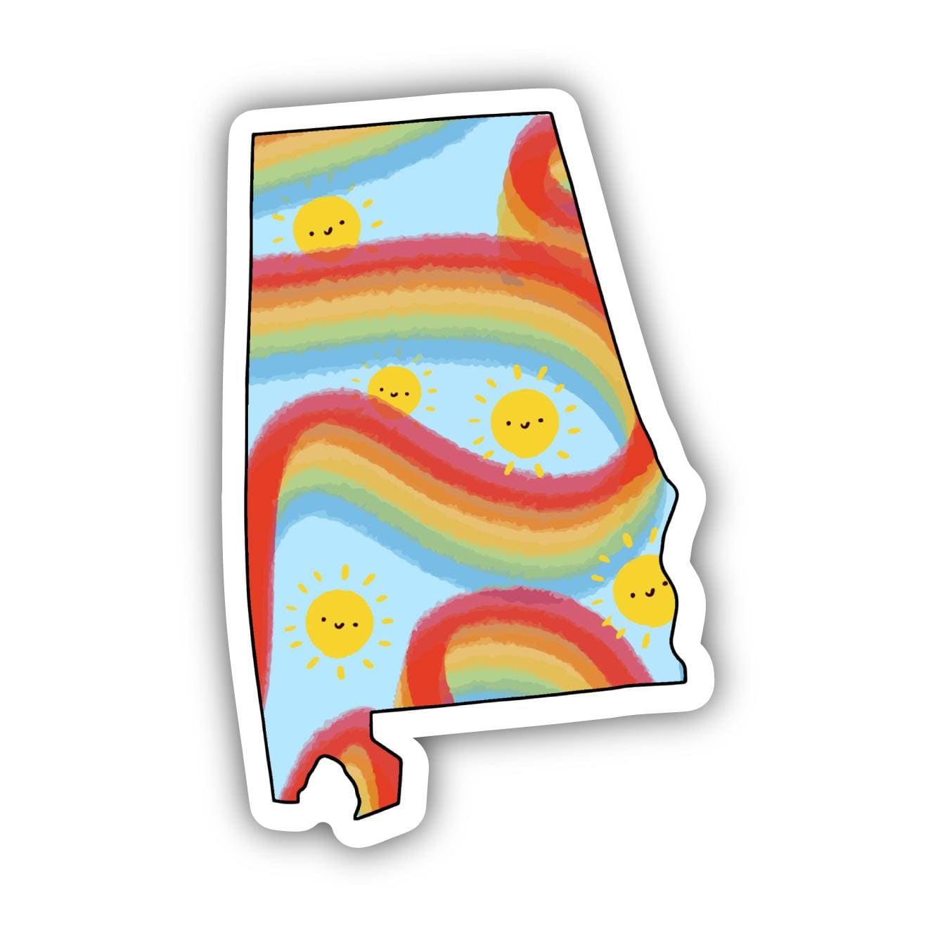  Alabama Rainbow Fun Sticker、mySite、ghnorth