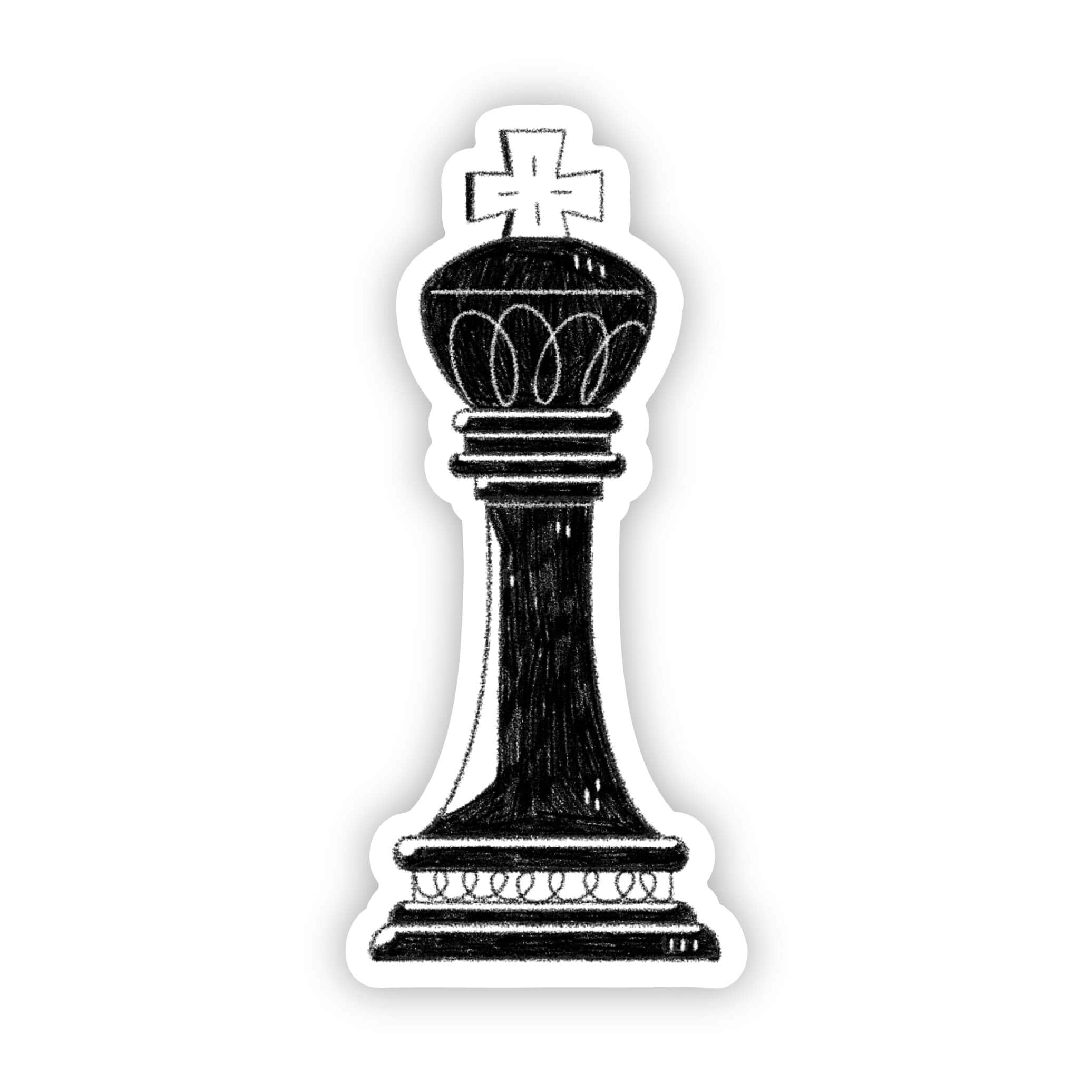  King Chess Sticker (Black)、mySite、ghnorth