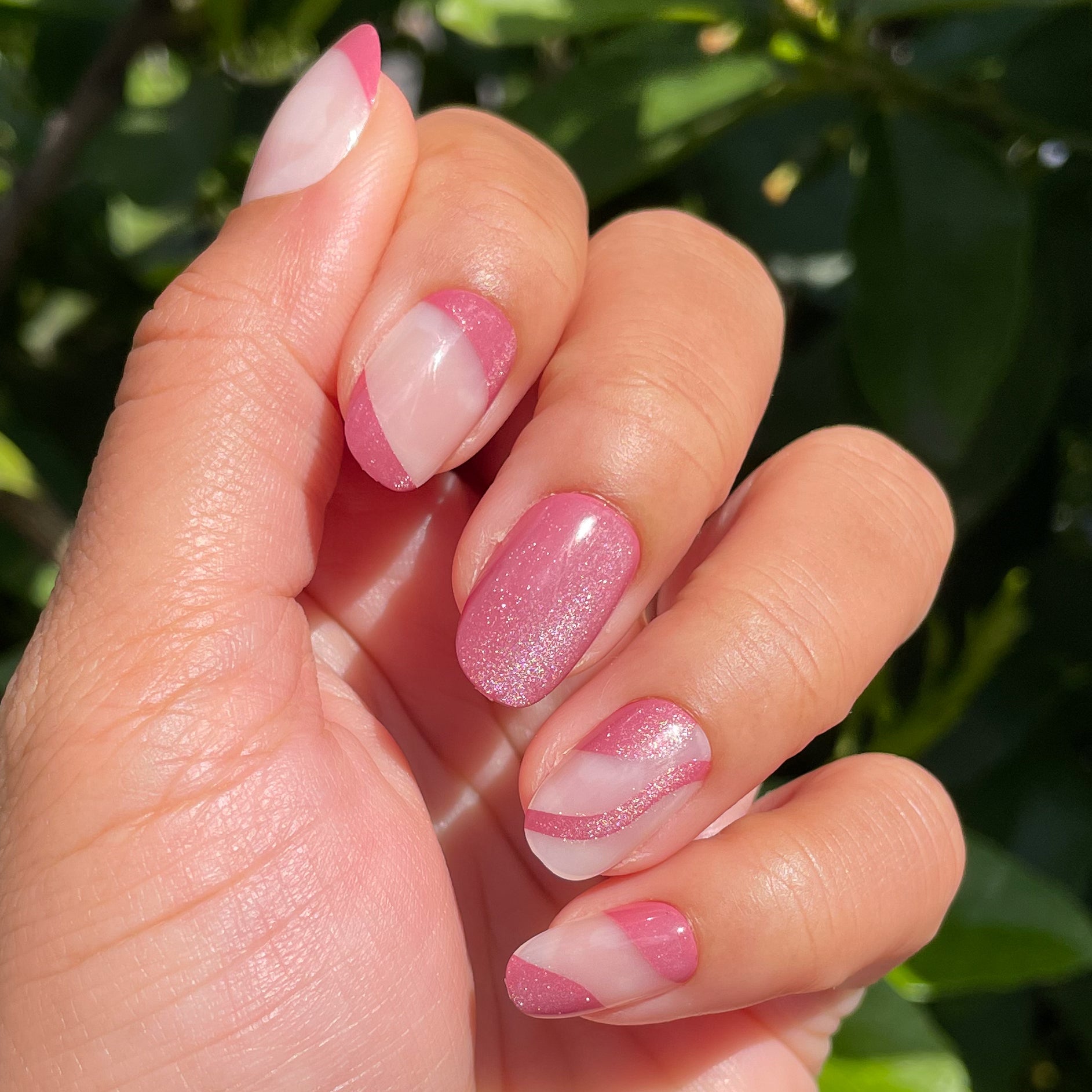 Velvet Swirls Fig Ranch - Press-On | Short | Round、mySite、solidvoid