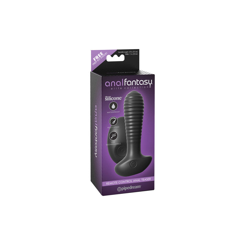 Anal Fantasy Elite Anal | Black Silicone | Vibrating | USB Remote、mySite、bottomscart