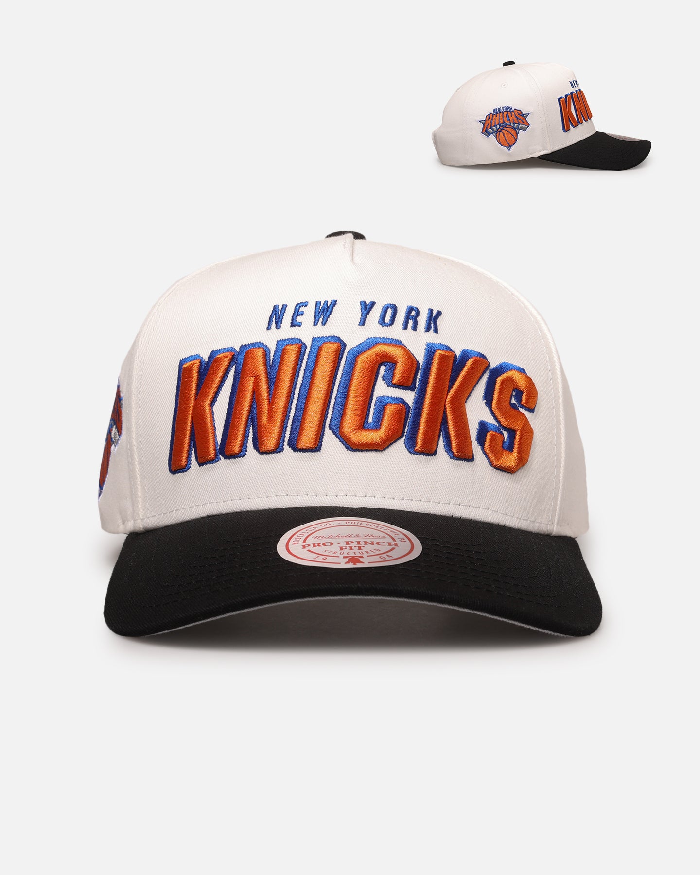 Mitchell & Ness New York Knicks 'Draft Day' Pro Pinch Snapback White/Black、mySite、zt4zffjzw