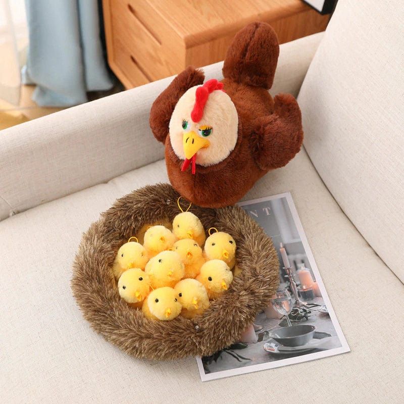 Mama Hen with Baby chicks with nest、mySite、g9winljtr