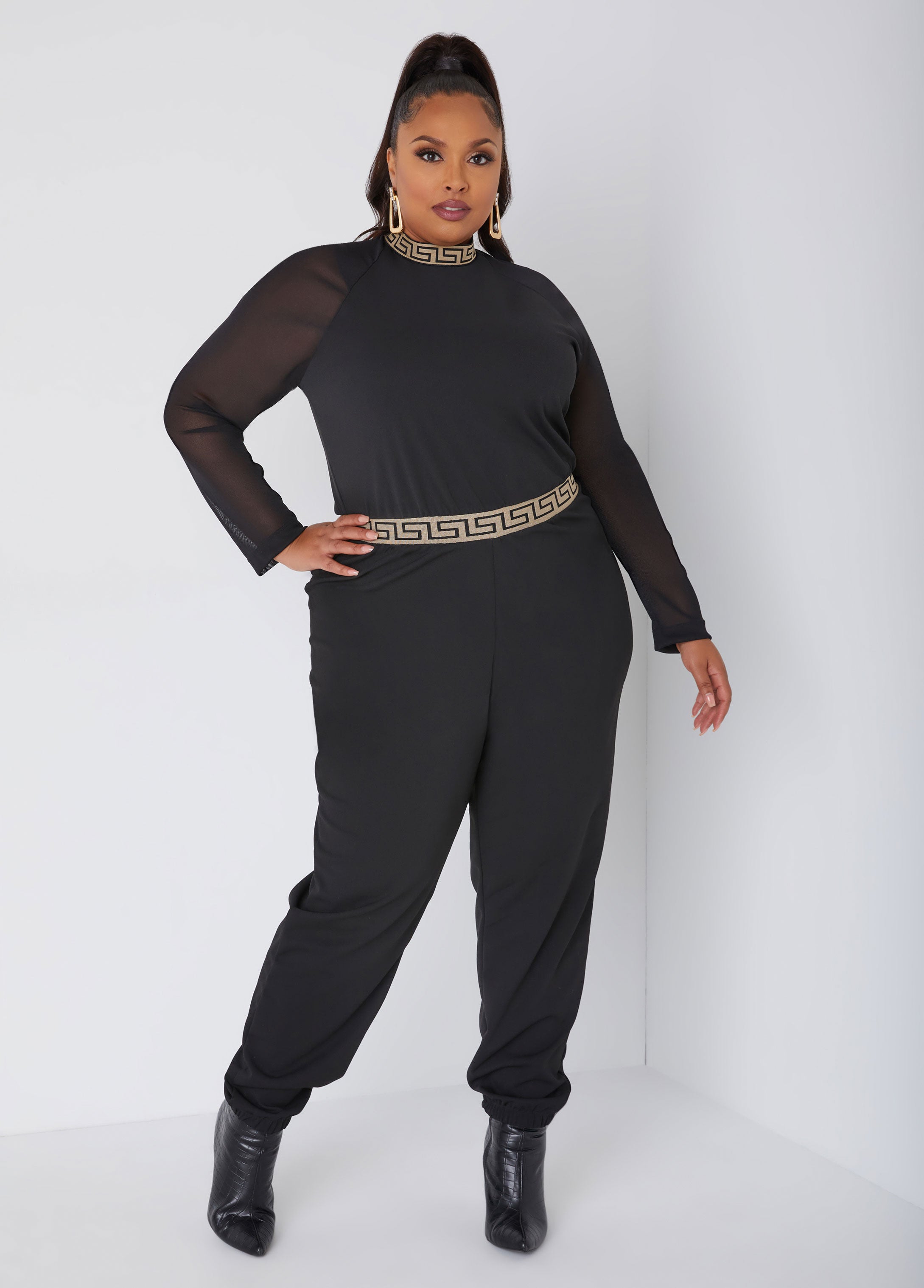 Mesh Paneled Joggers Jumpsuit、mySite、bengalsvssteelers