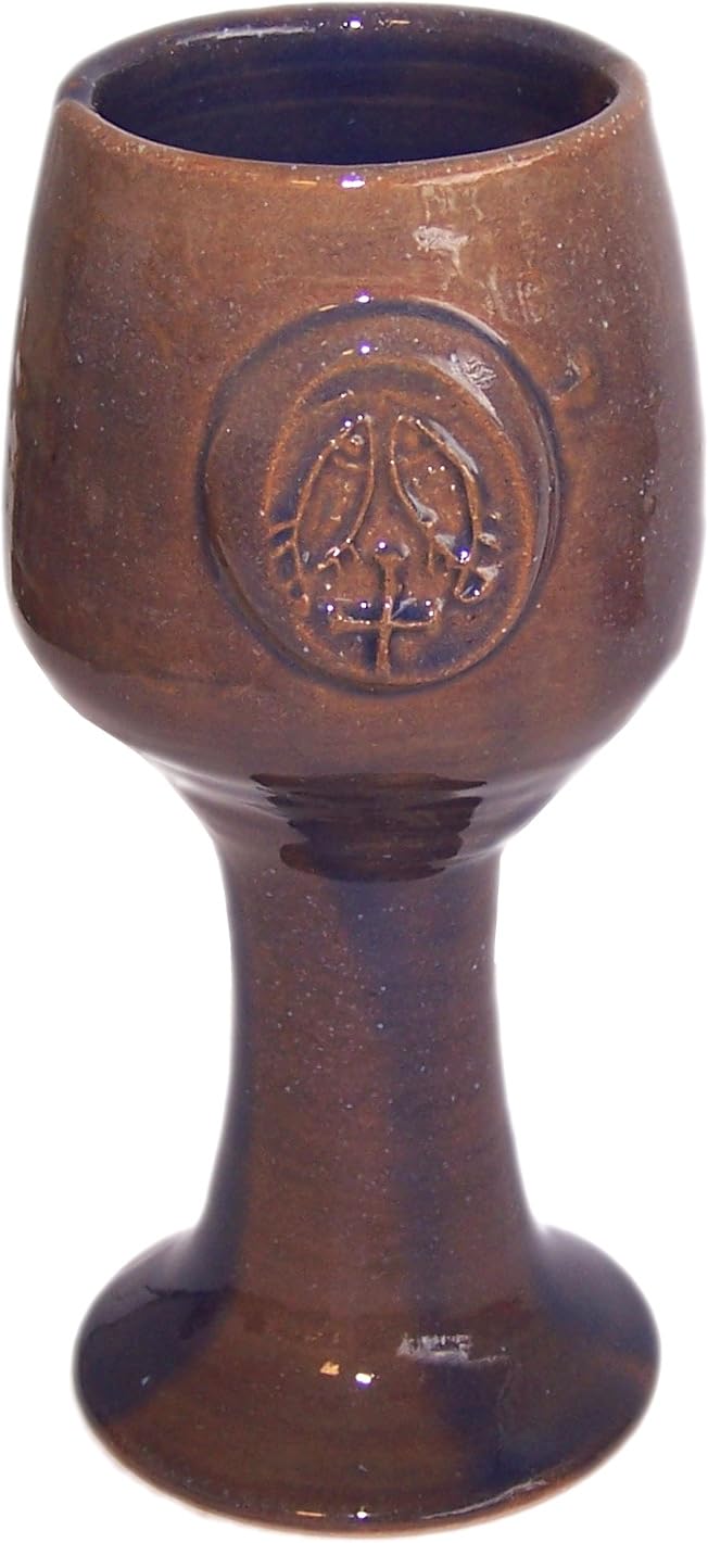  Holy Land Market Terra Cotta Biblical Wine Goblet Communion Chalice、mySite、elrpsem3k