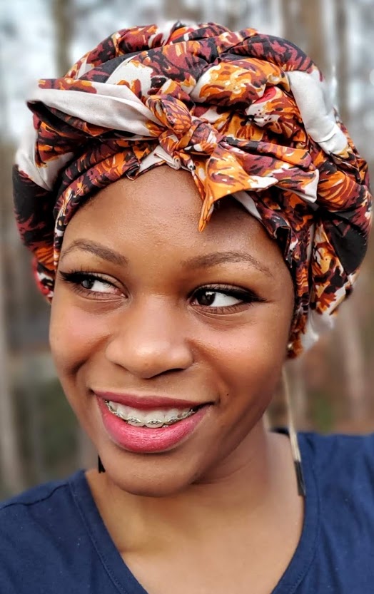 African Print Lion Head Modu pre-tied head wrap-DPIS426PT、mySite、solidvoid
