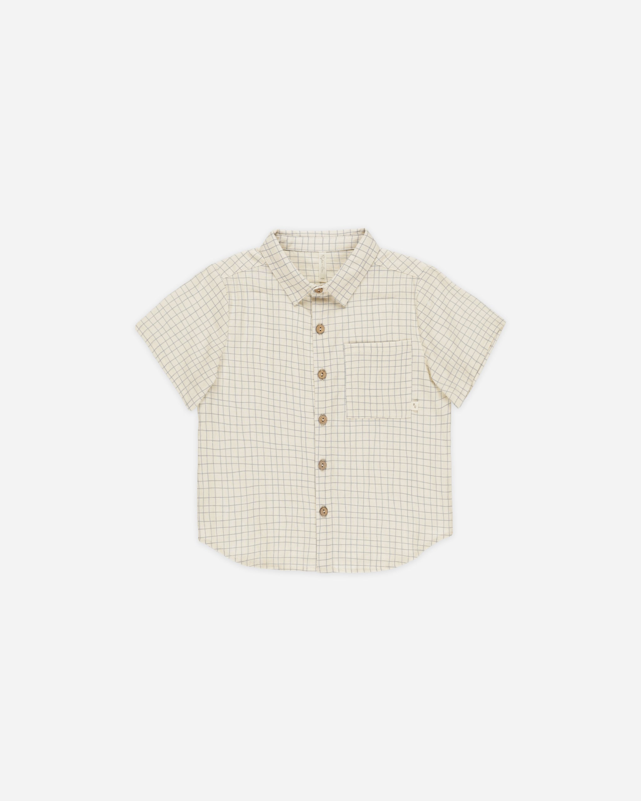 Collared Short Sleeve Shirt || Grid、mySite、layawaytickets