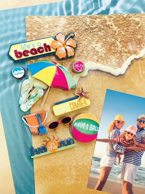  Scrapbook Stickers - 3D Life's a Beach、mySite、ghnorth