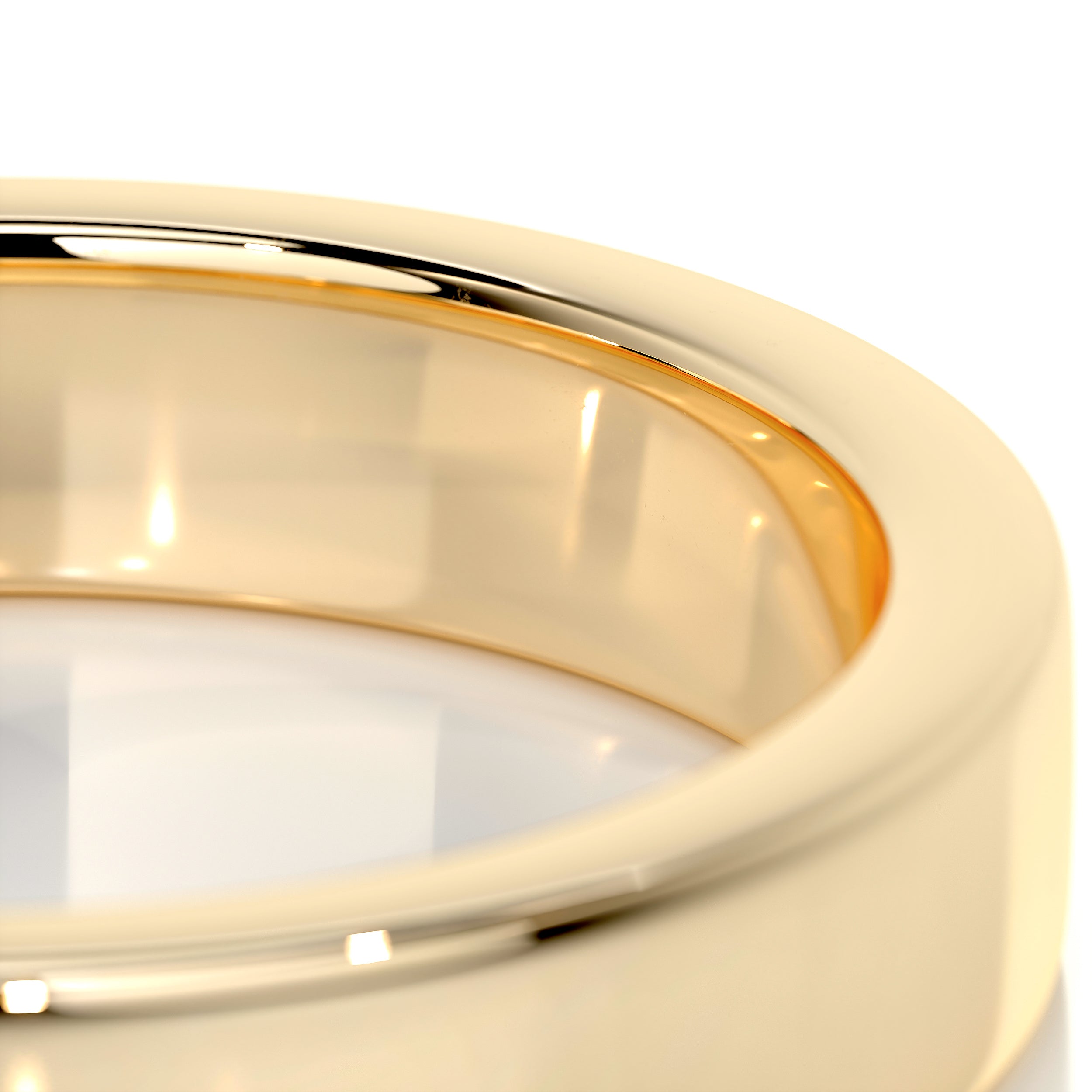 Travis Men's Wedding Band -18K Yellow Gold、mySite、hinf8tx79