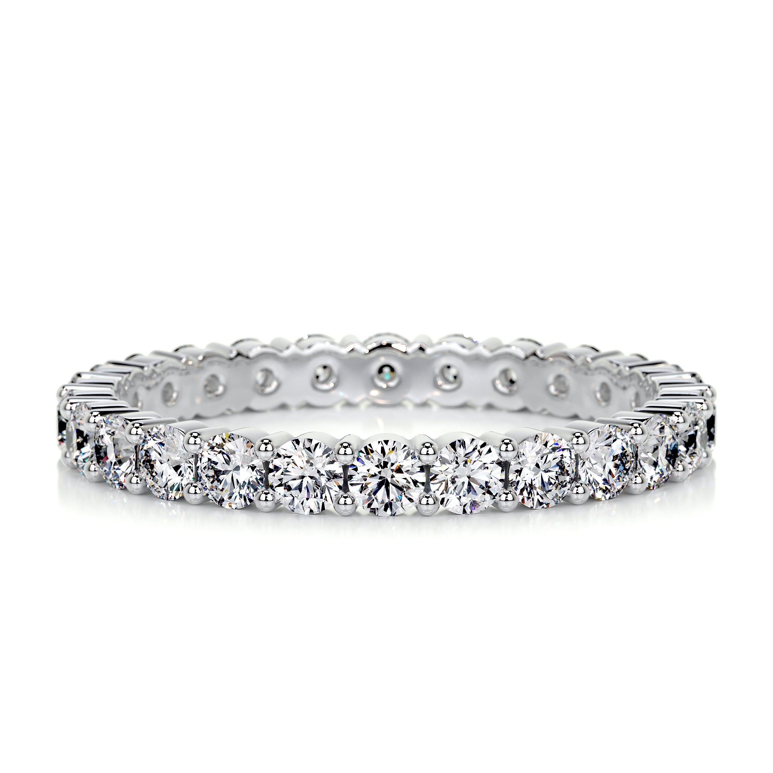 Trinity Eternity Wedding Ring (0.9 Carat) -14K White Gold、mySite、hinf8tx79