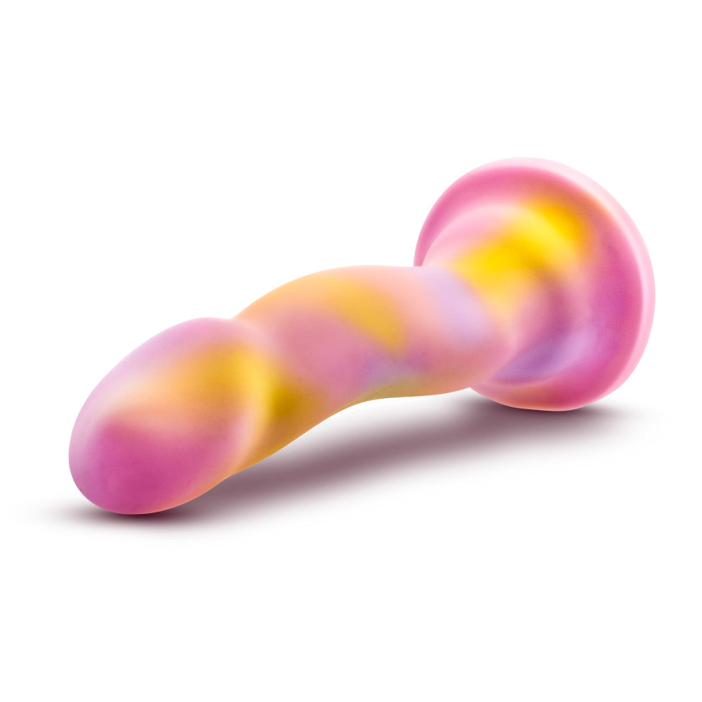 Avant By Blush® | Sun's Out Pink: Artisan 7 Inch Curved P-Spot / G-Spot Dildo with Suction Cup Base - Elegantly Made with Smooth Ultrasilk® Purio™ Silicone、mySite、bottomscart
