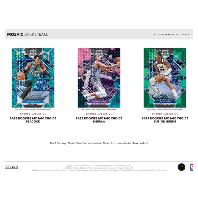 2022/23 Panini Mosaic Basketball Choice 20 Box Case、mySite、waistdrama