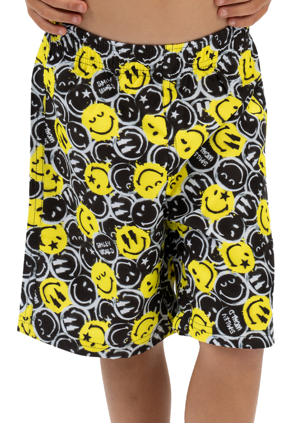 Dolfin Boys' Print Little Dolfin X SmileyWorld Swim Trunks (Toddler, Little Kid)、mySite、noshort