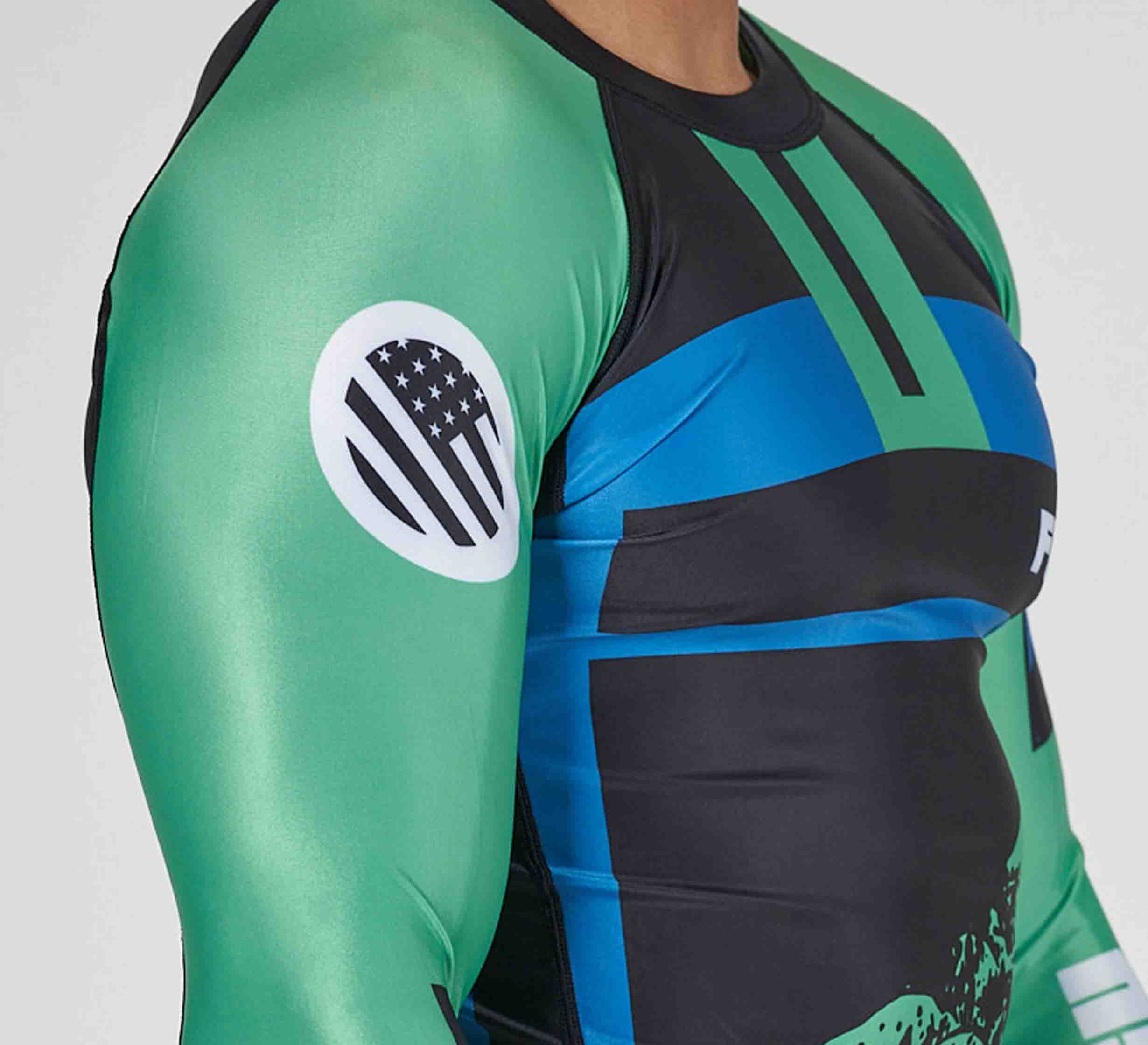 Mt. FUJI Flex Lite Rashguard Blue/Green、mySite、gigharbornorthrealestate