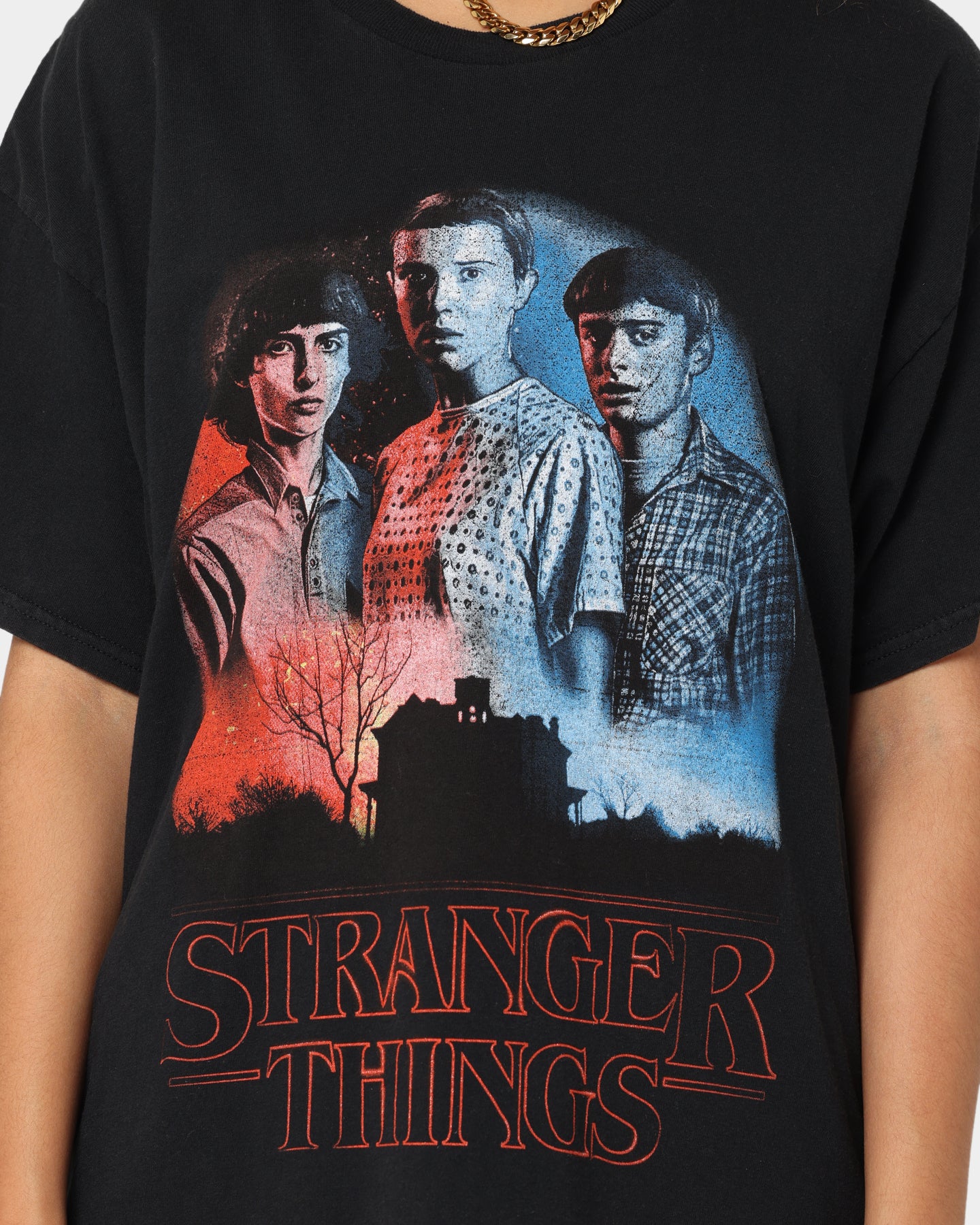 Goat Crew X Stranger Things Beginning Vintage T-Shirt Washed Black、mySite、zt4zffjzw