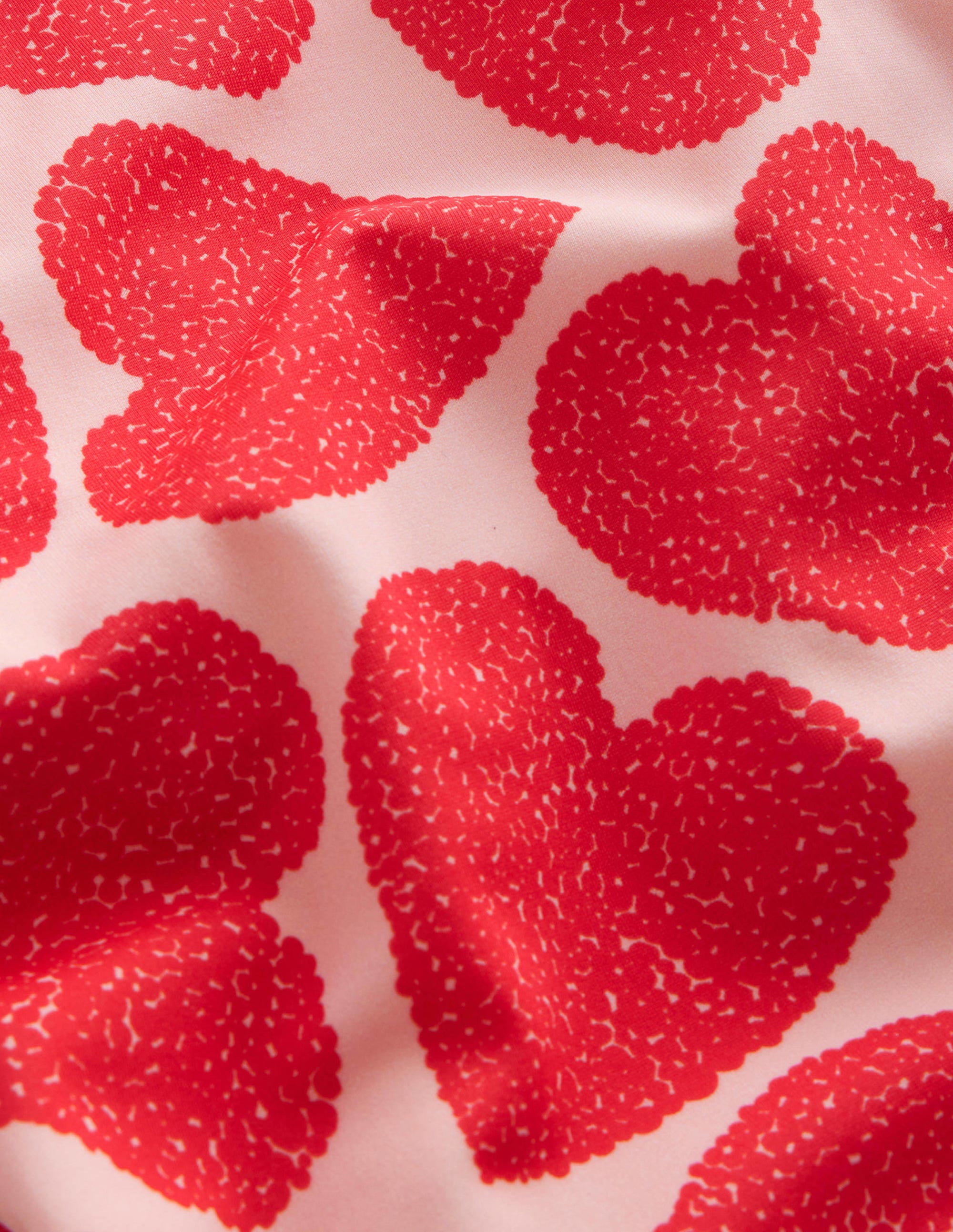  Printed Puff-sleeved Swimsuit-Ballet Pink Hearts、mySite、ashleygrahame