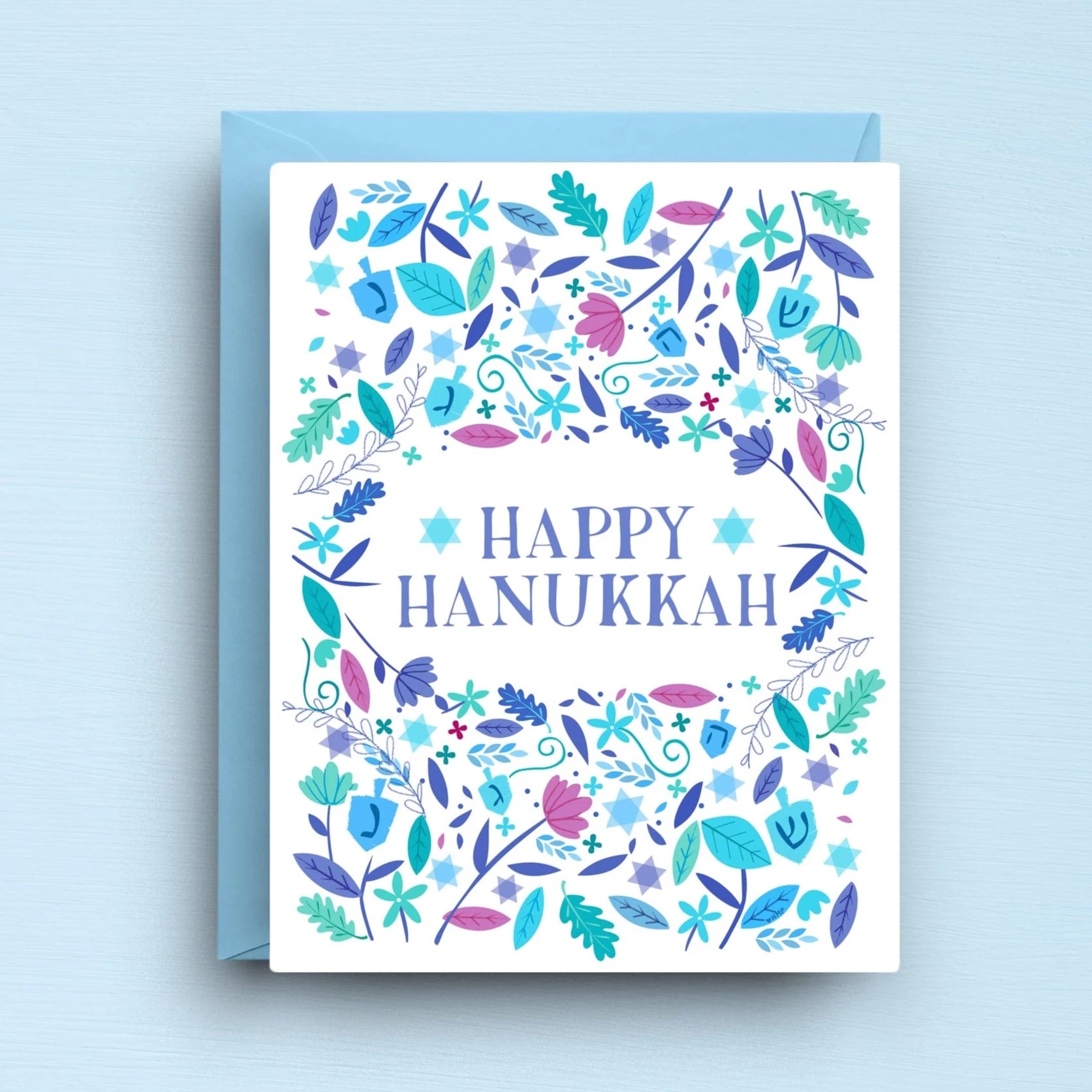 Happy Hanukkah Holiday Card - Boxed Set of 6、mySite、topwebapps