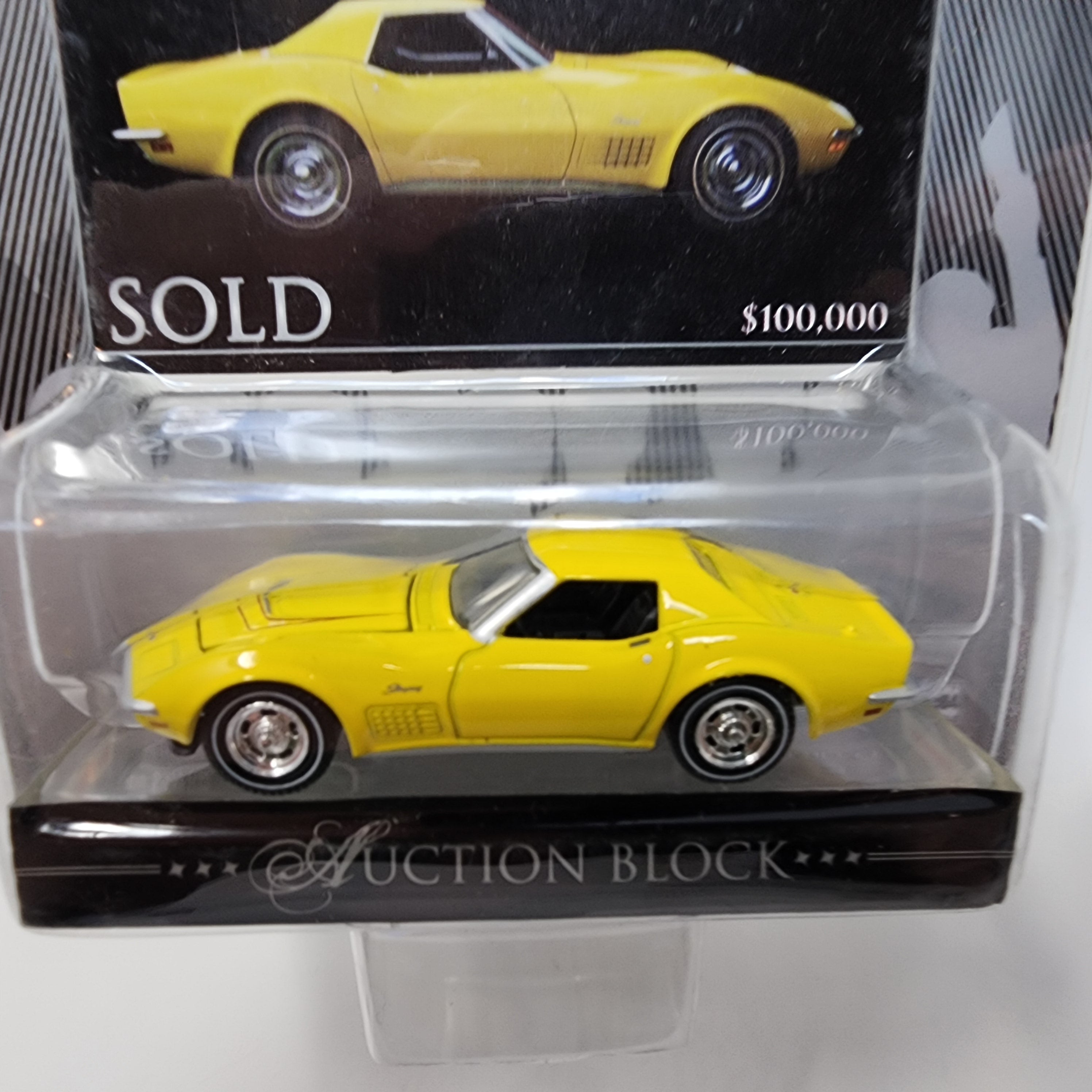 1972 Chevy Corvette * Yellow * Greenlight Barrett-Jackson Auction Block、mySite、hgirdovlk