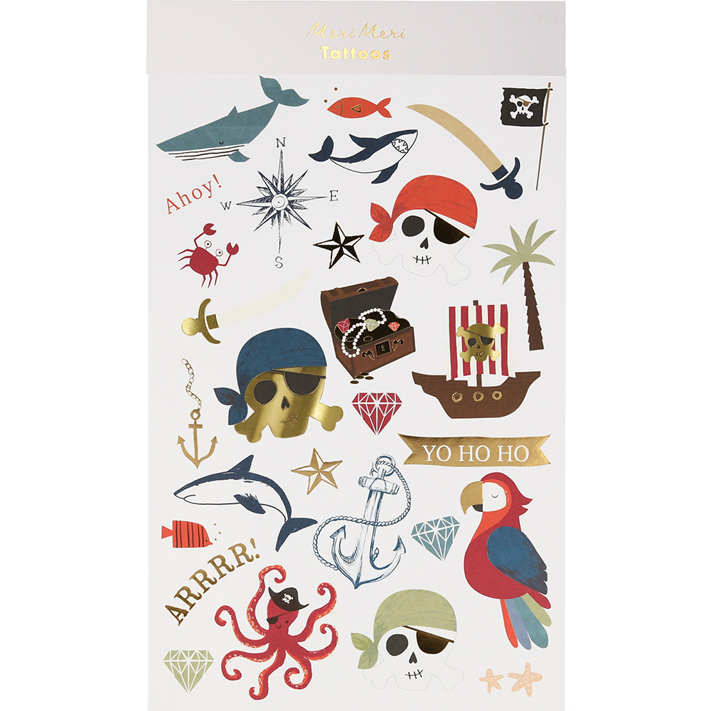  Pirates Temporary Tattoo Sheets、mySite、ghnorth