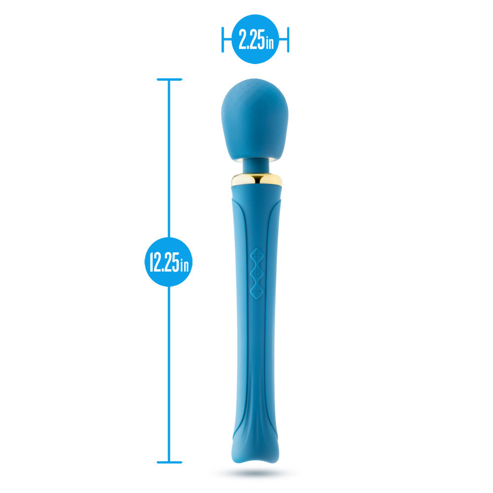 Blush | Dianna Personal Full Body Wand Massager With 20 RumboTech™ Vibration Modes - Flexible Silicone Head - Teal、mySite、bottomscart